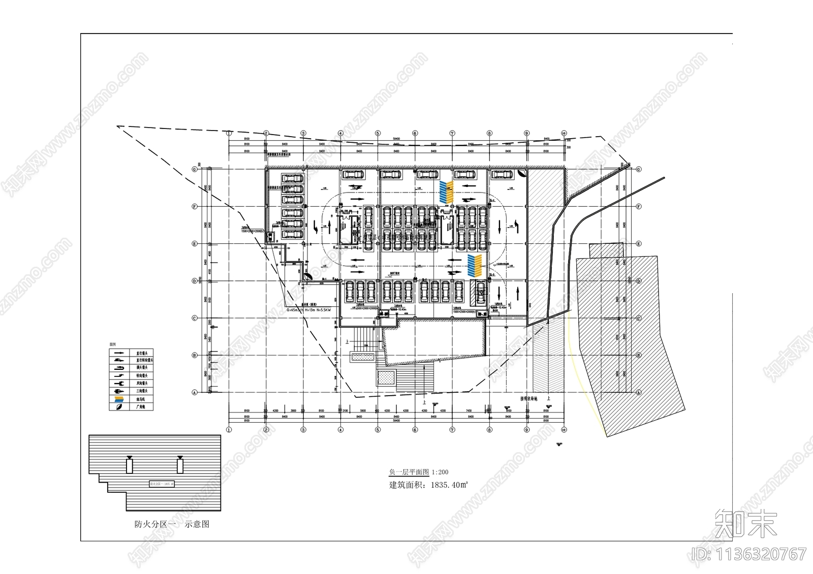 95古镇游客中心建筑cad施工图下载【ID:1136320767】