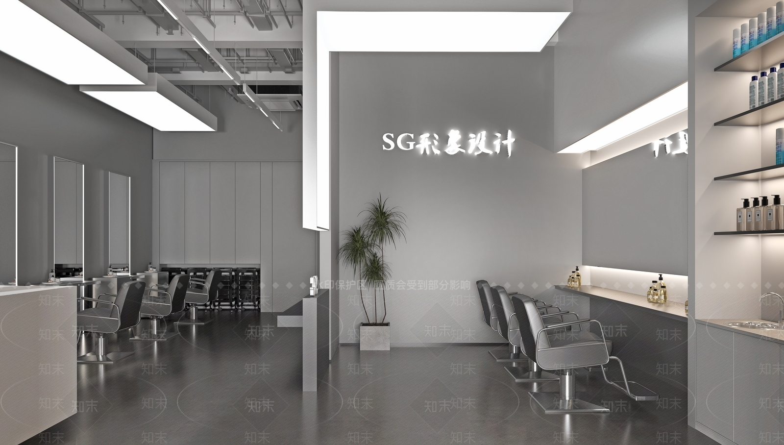 现代理发店SU模型下载【ID:1136490550】