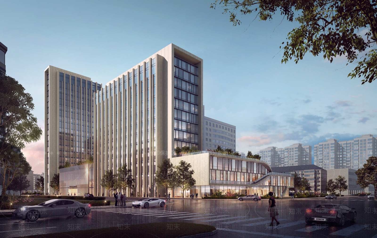 现代医疗建筑SU模型下载【ID:1136348591】