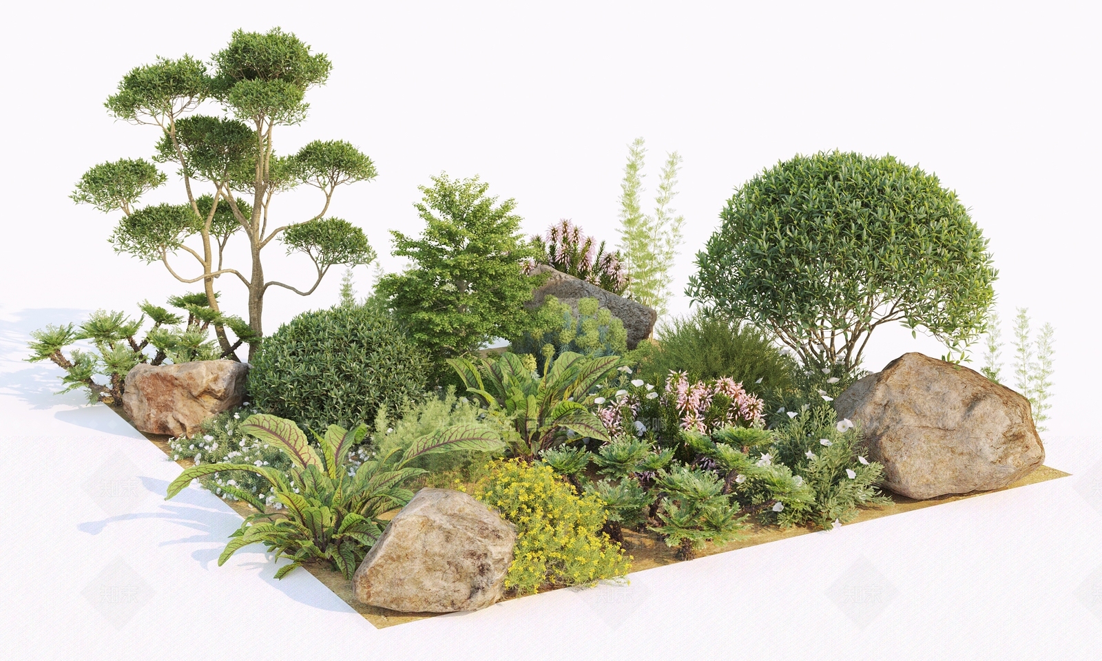 花坛3D模型下载【ID:1136353256】