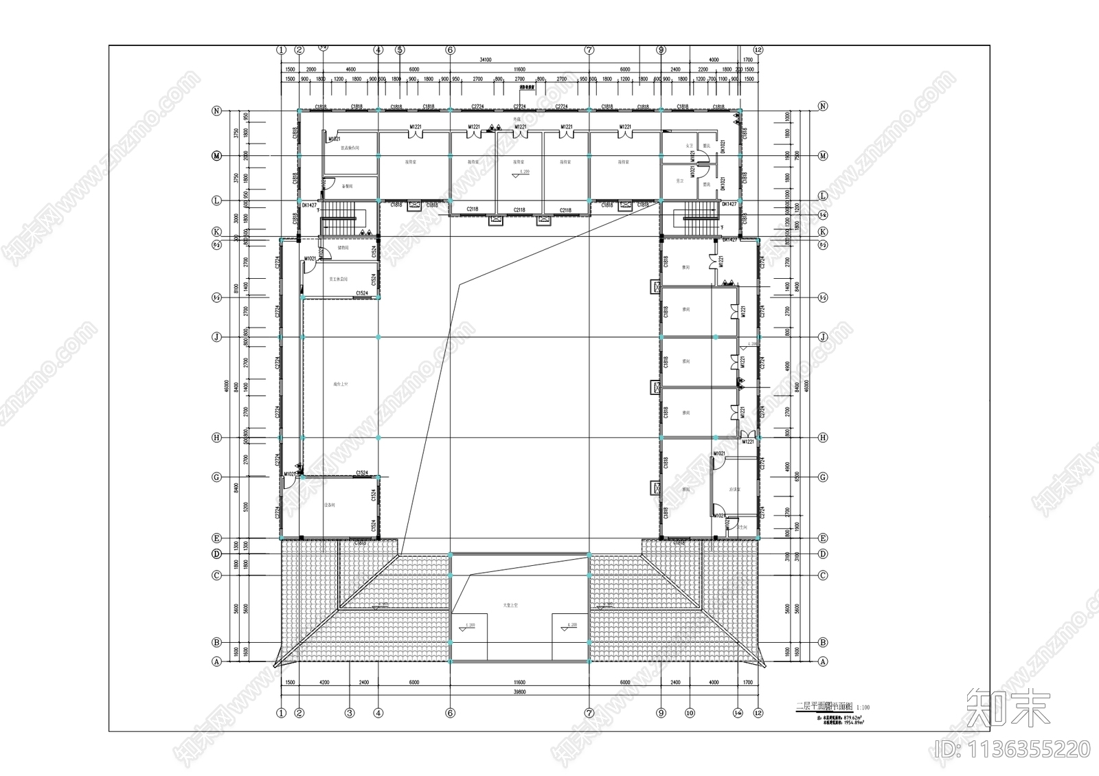 官村特色民俗文化展示中心古建筑cad施工图下载【ID:1136355220】