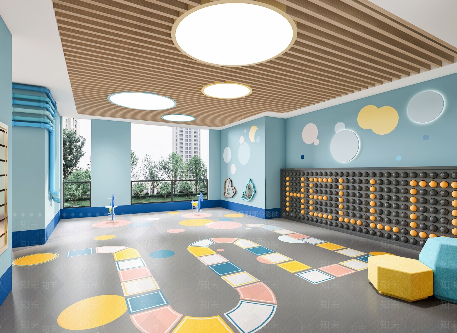 现代幼儿园3D模型下载【ID:1136367296】