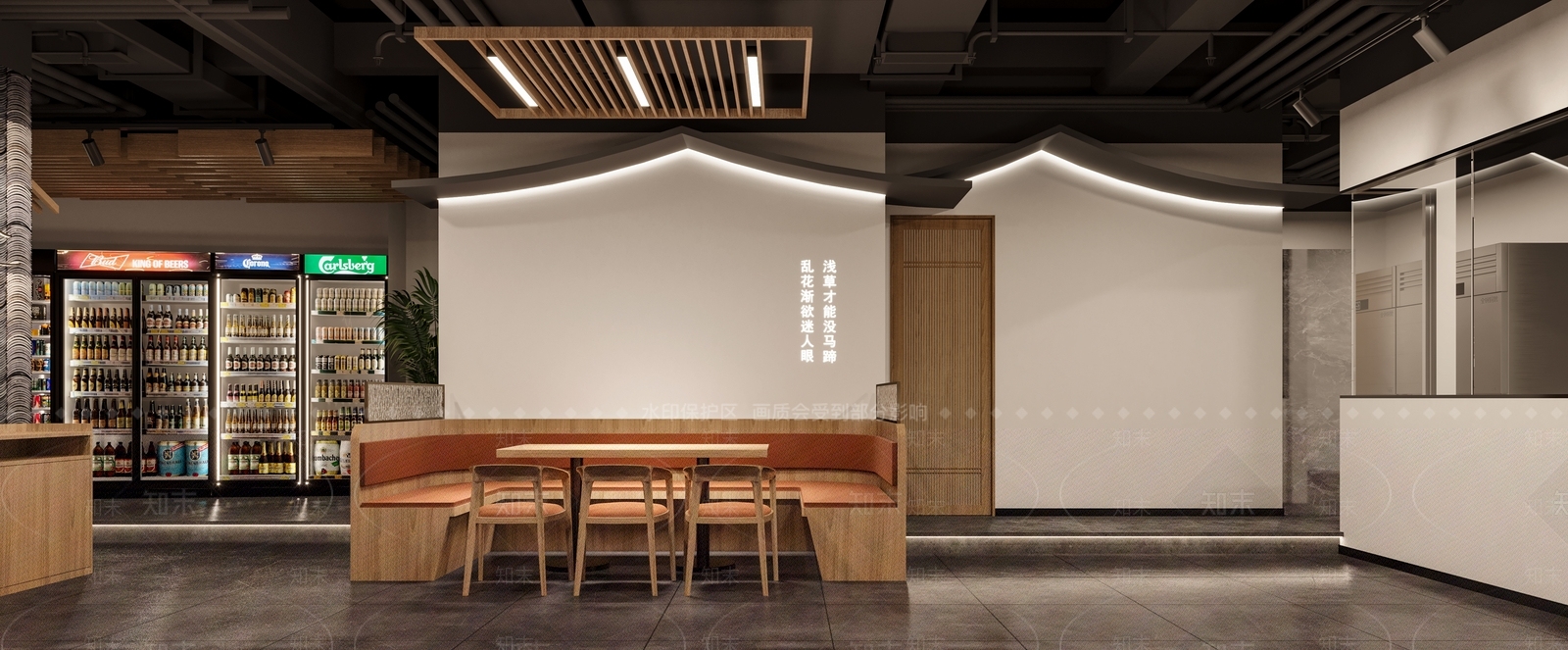 新中式烧烤店3D模型下载【ID:1136374613】