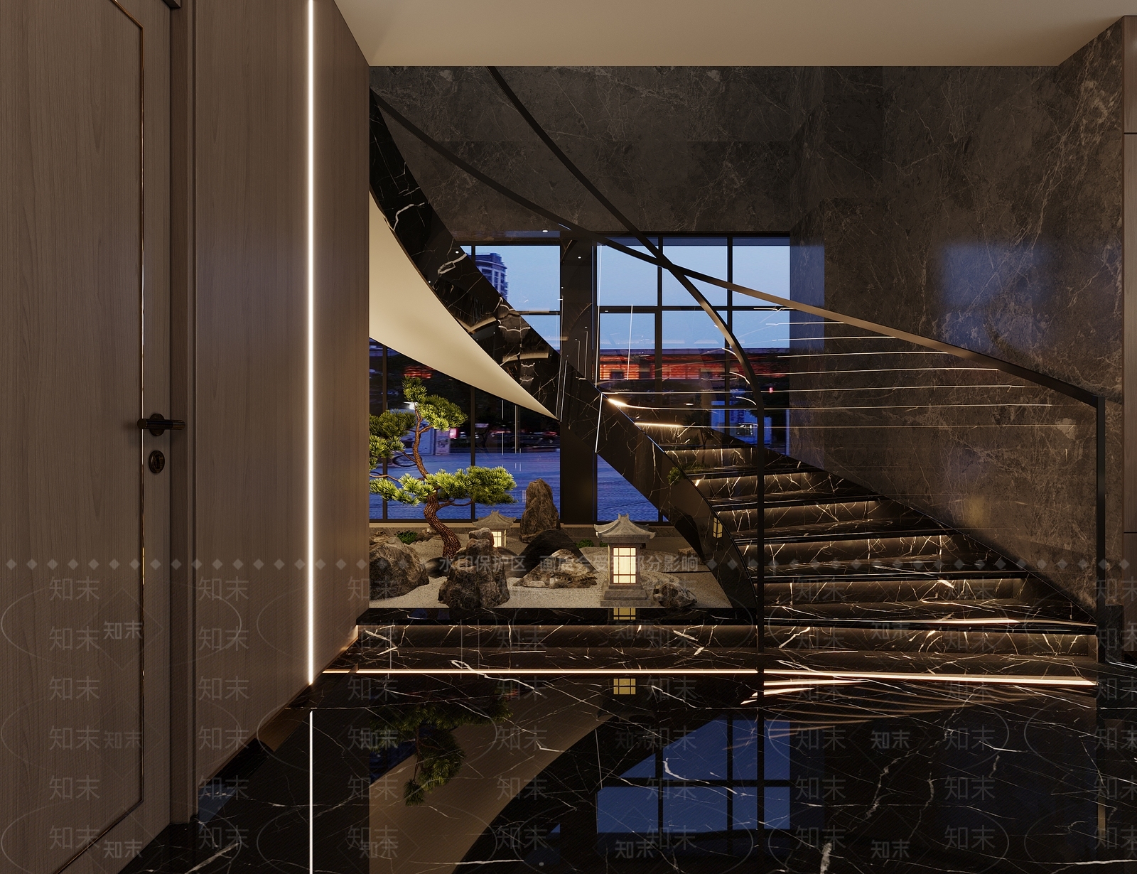 现代洗浴中心3D模型下载【ID:1136373967】