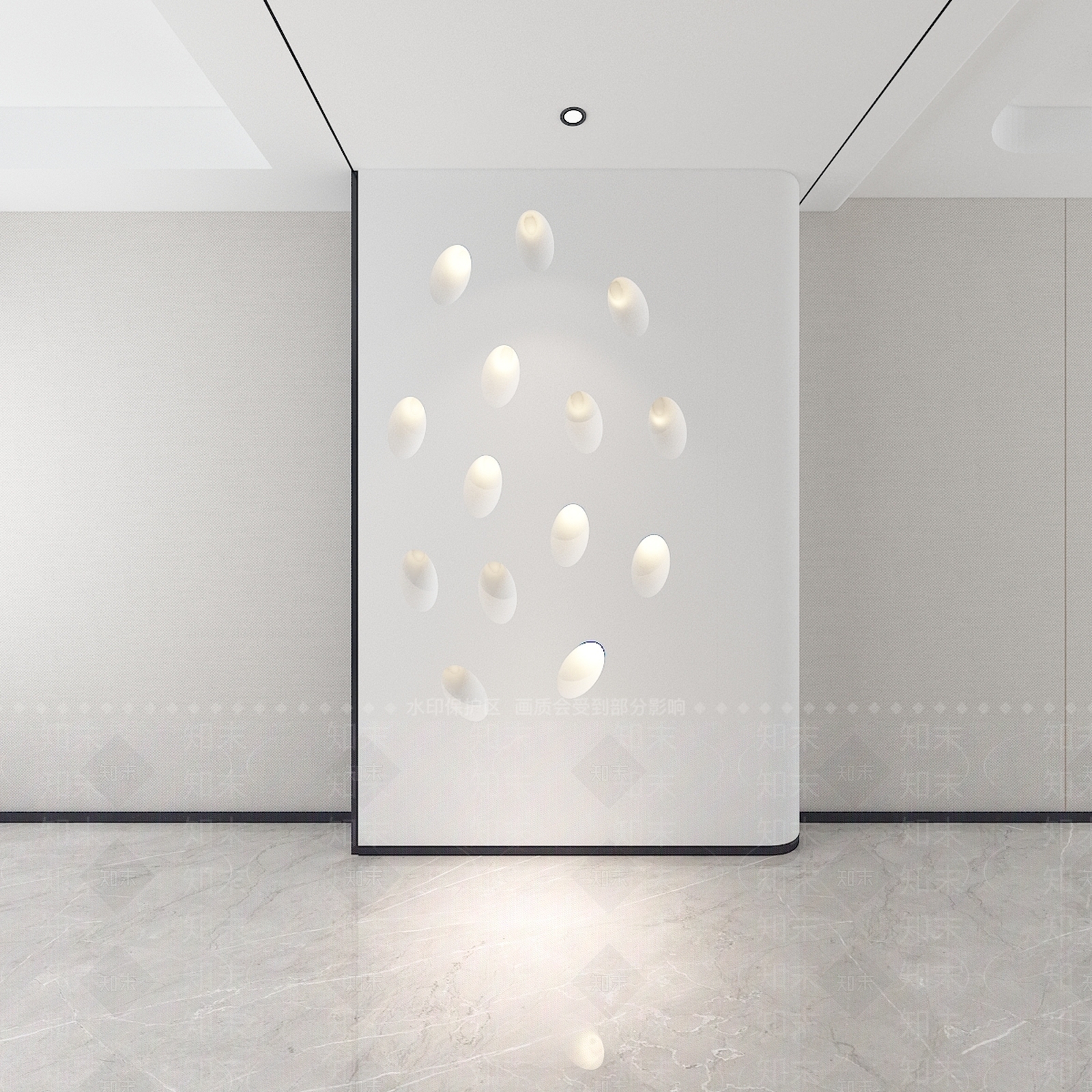 现代玄关背景墙3D模型下载【ID:1136384837】