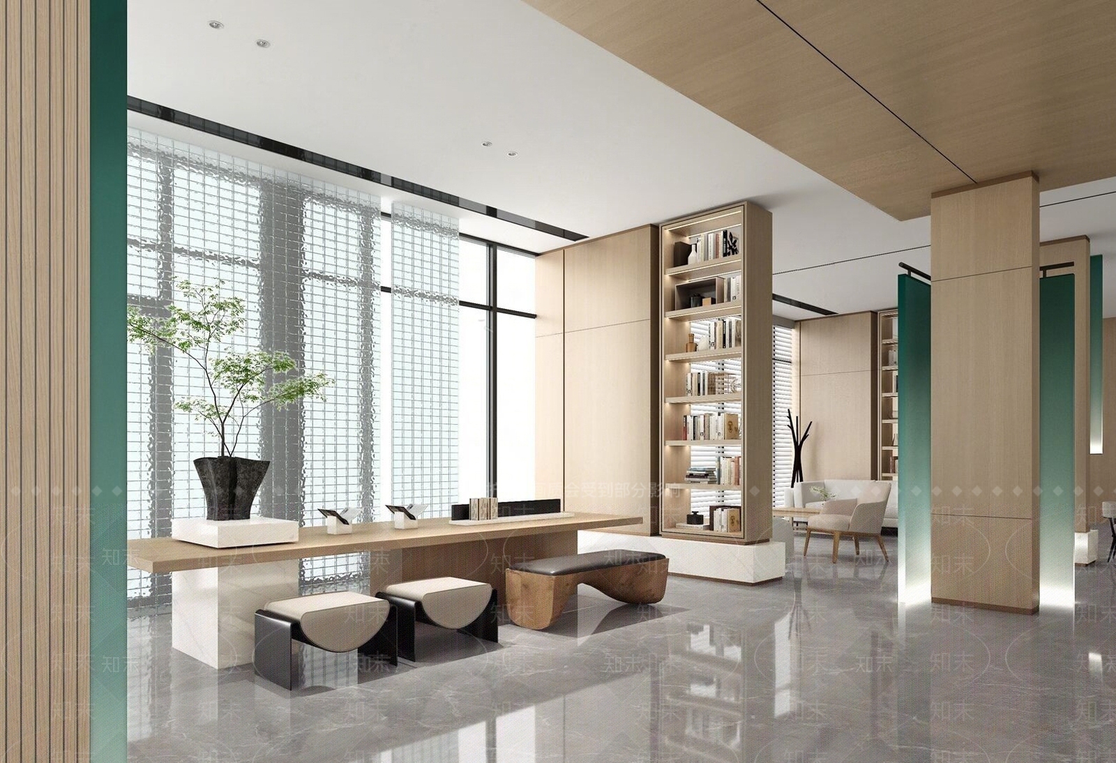 现代售楼处SU模型下载【ID:1136393423】