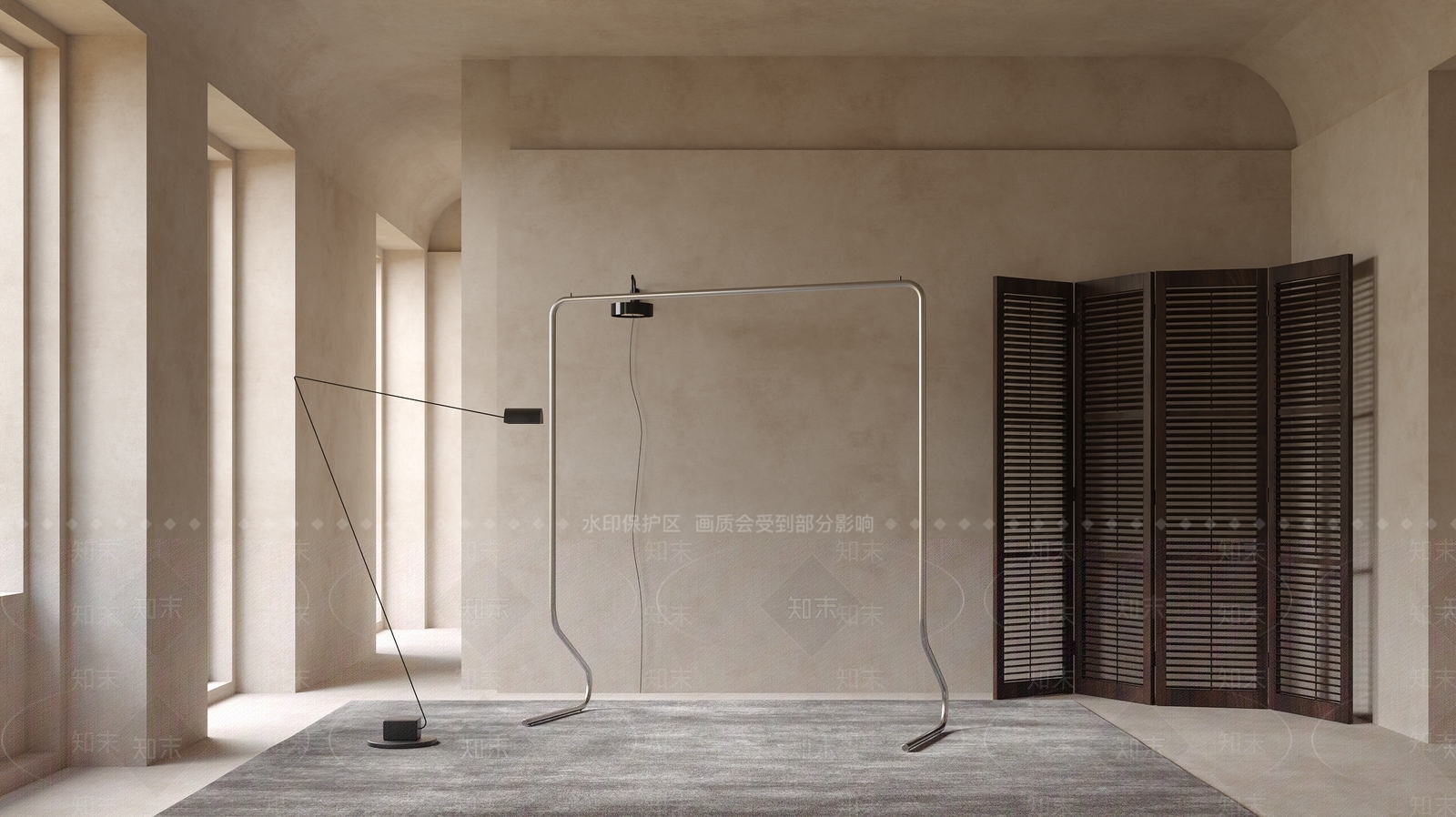 Cappellini现代挂衣架3D模型下载【ID:1136395236】