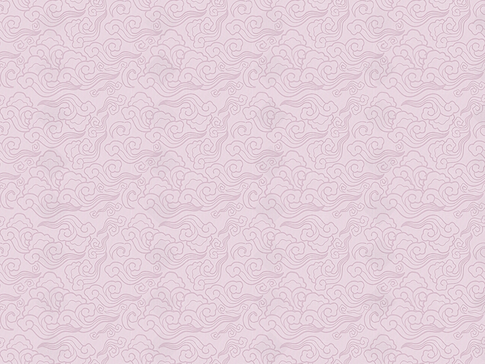 浅紫色新中式复古祥云壁纸贴图下载【ID:1136409501】