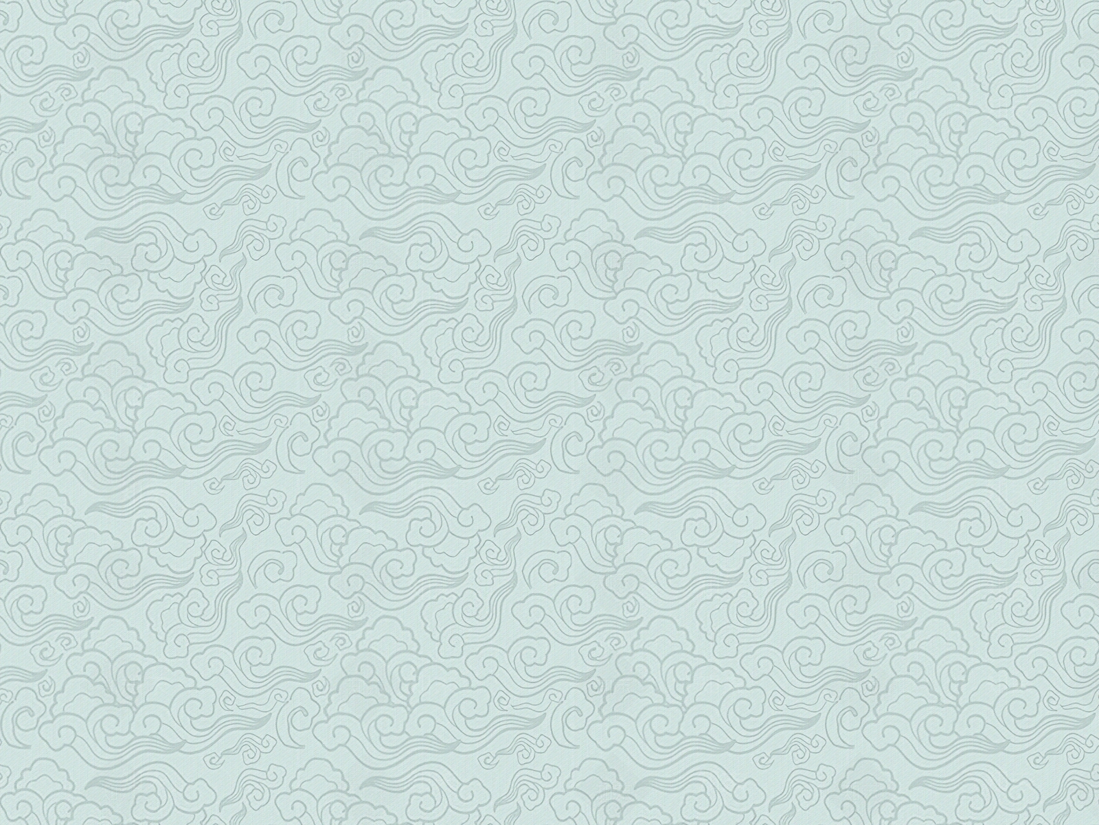 浅蓝色新中式复古祥云壁纸贴图下载【ID:1136409659】