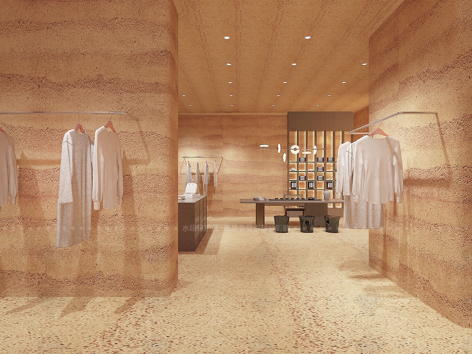 现代女装店3D模型下载【ID:1136413568】