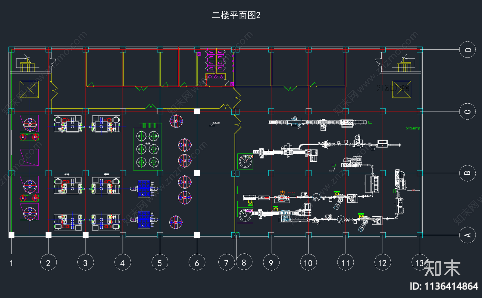 80套车间布置生产线施工图下载【ID:1136414864】