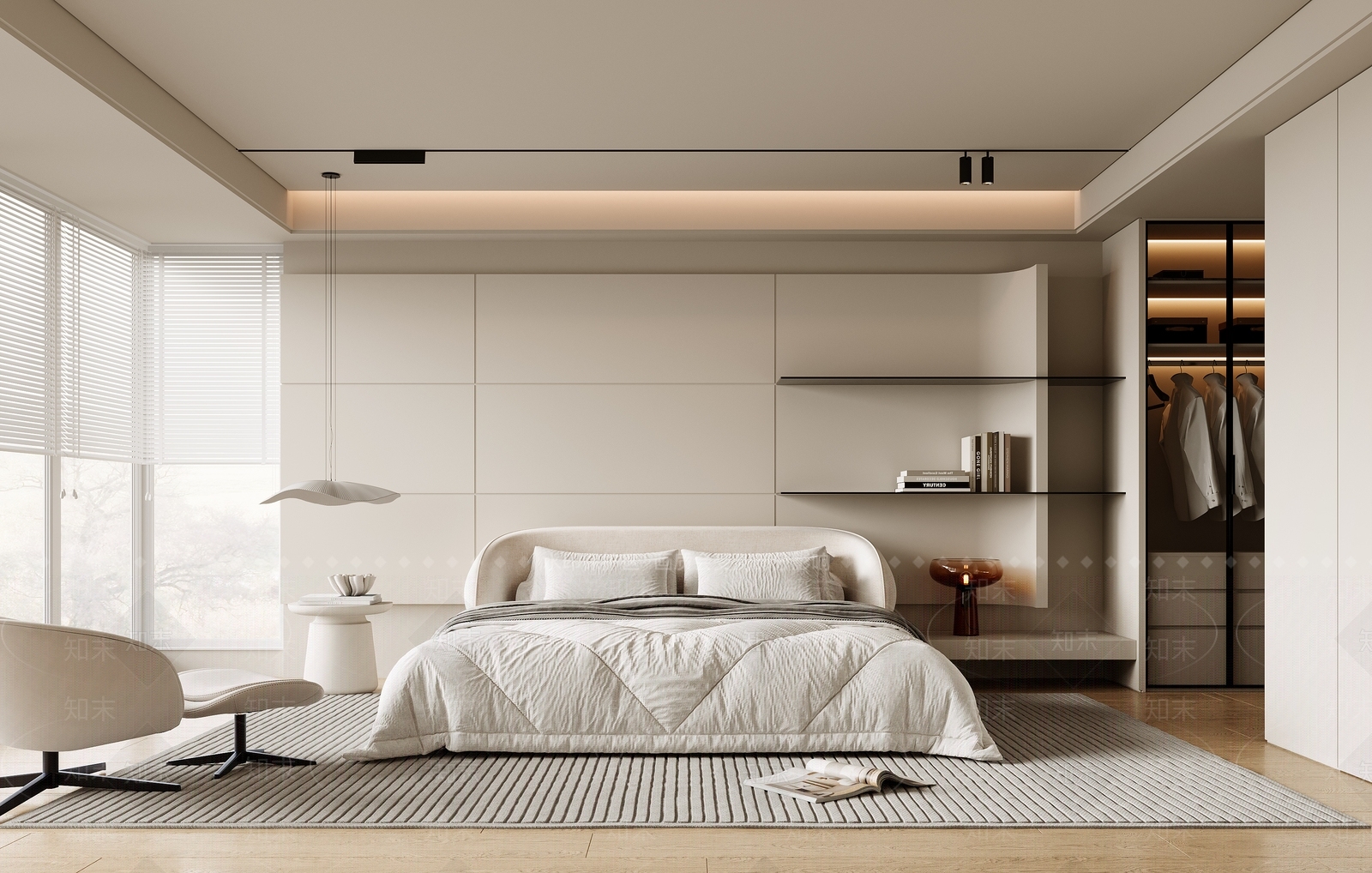 现代家居卧室3D模型下载【ID:1136416253】