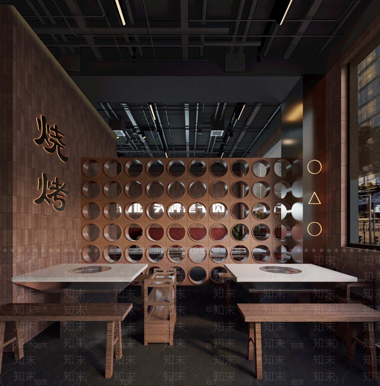 现代火锅店3D模型下载【ID:1136430741】