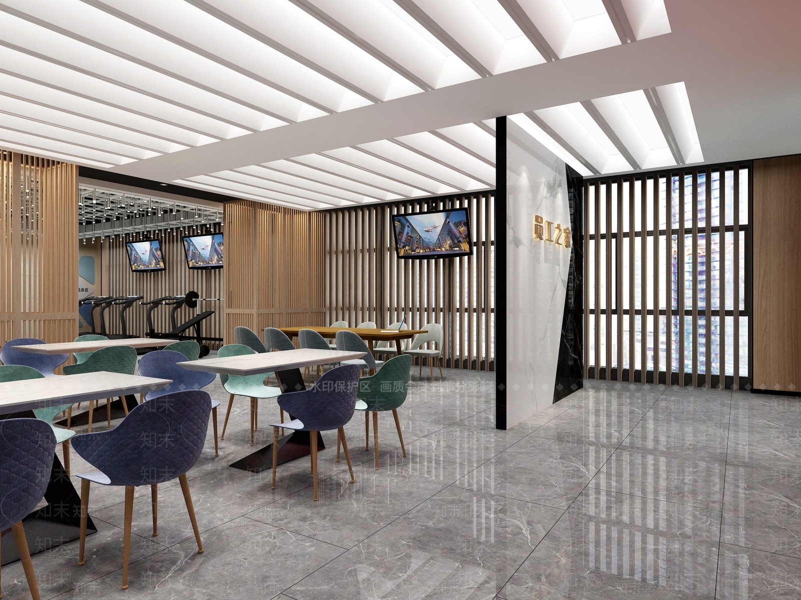 现代党建空间3D模型下载【ID:1136713153】