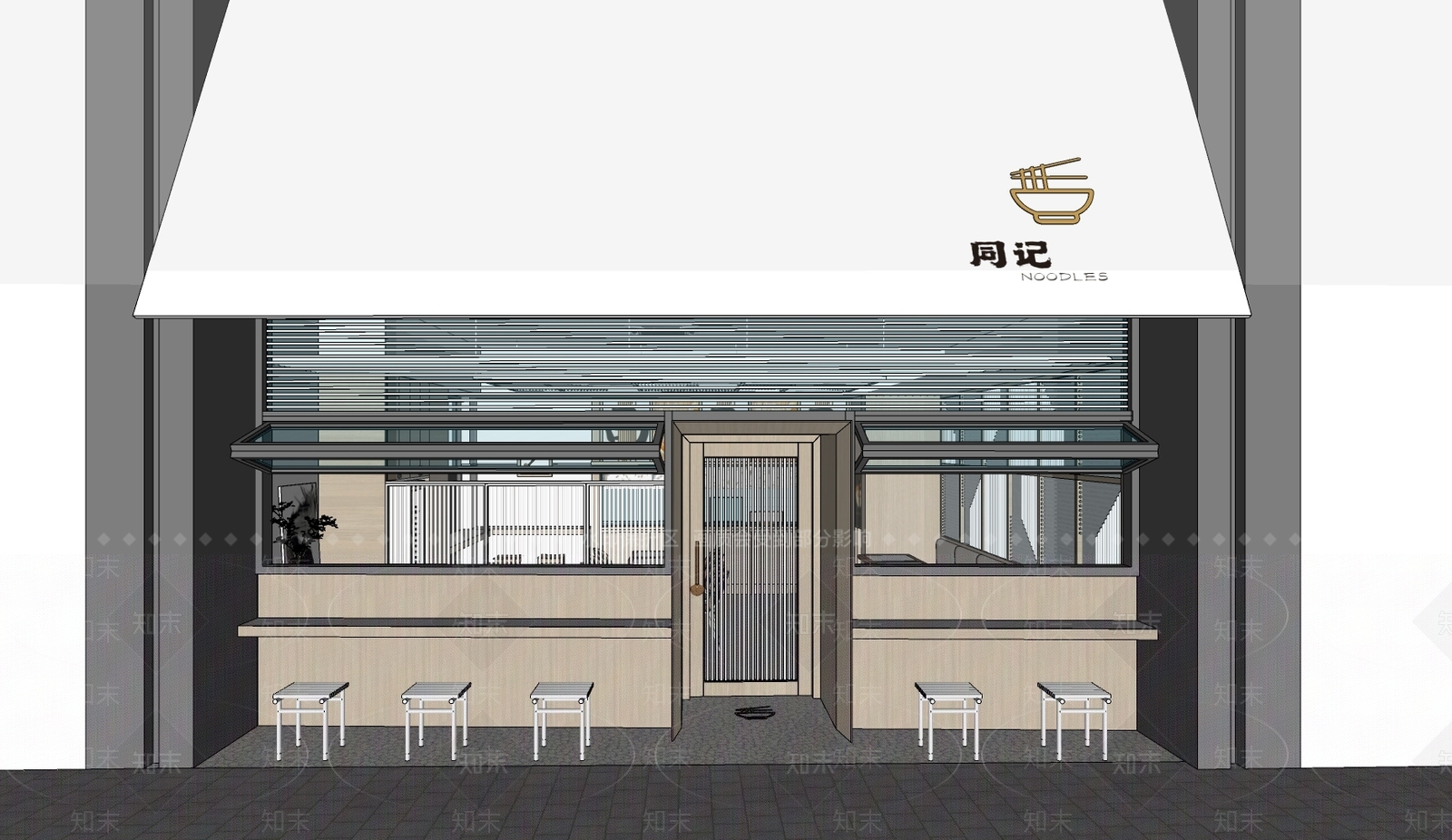 日式本帮面SU模型下载【ID:1136438338】