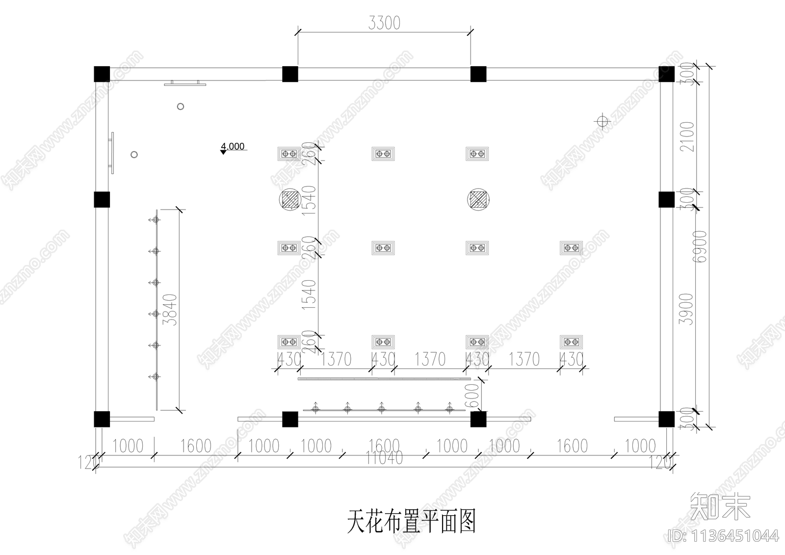 某服装专卖店全套装饰cad施工图下载【ID:1136451044】