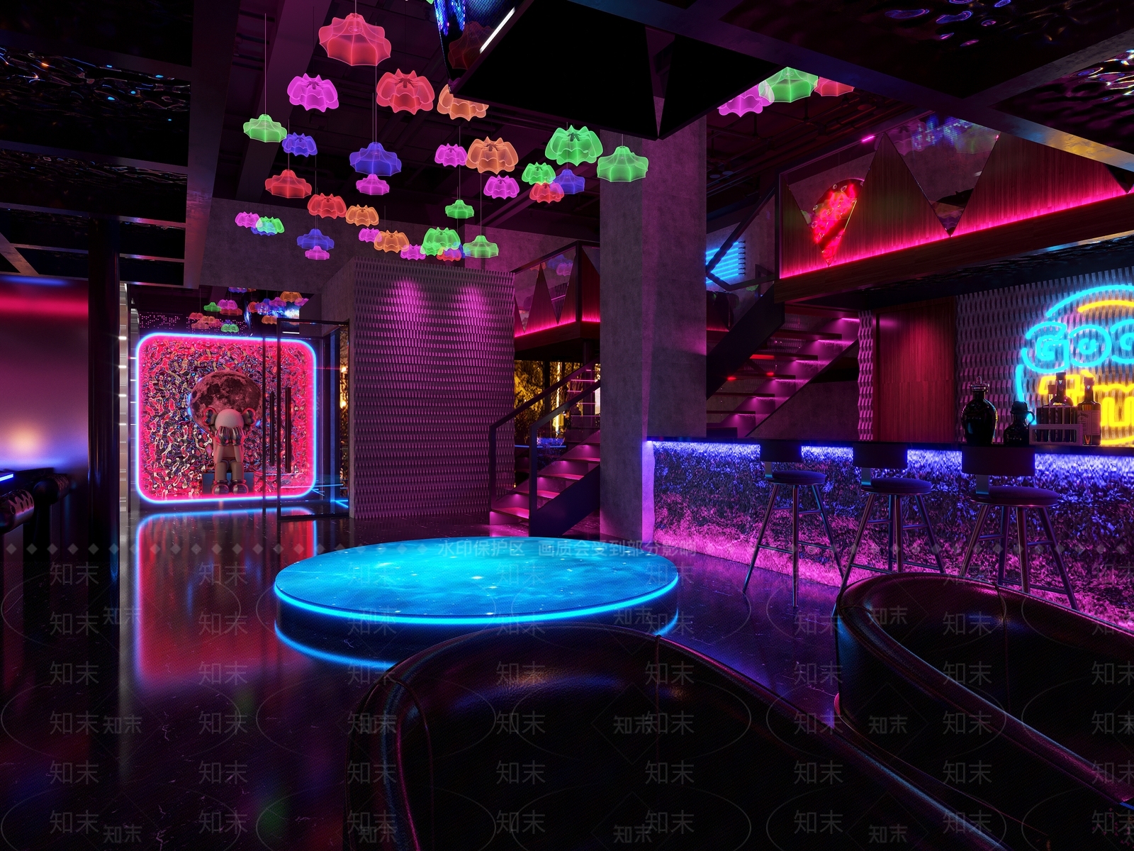 现代酒吧3D模型下载【ID:1136457077】