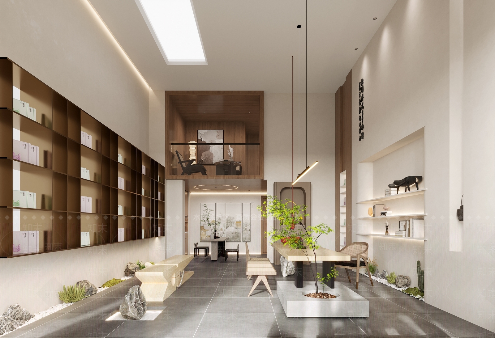 新中式茶叶店3D模型下载【ID:1136459402】