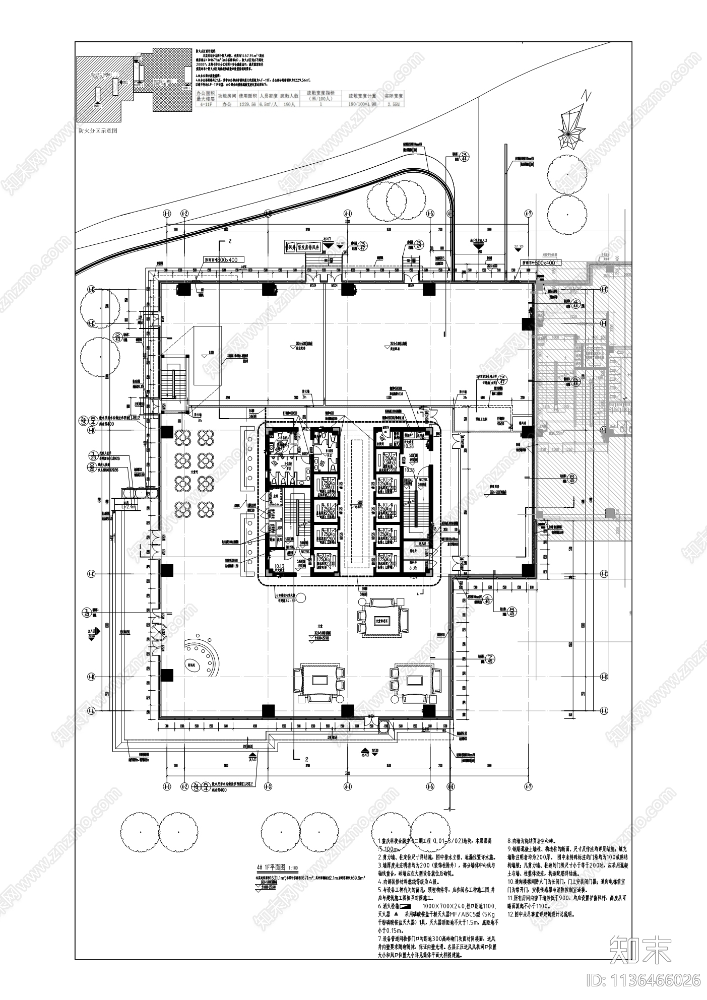 科技金融中心建筑cad施工图下载【ID:1136466026】