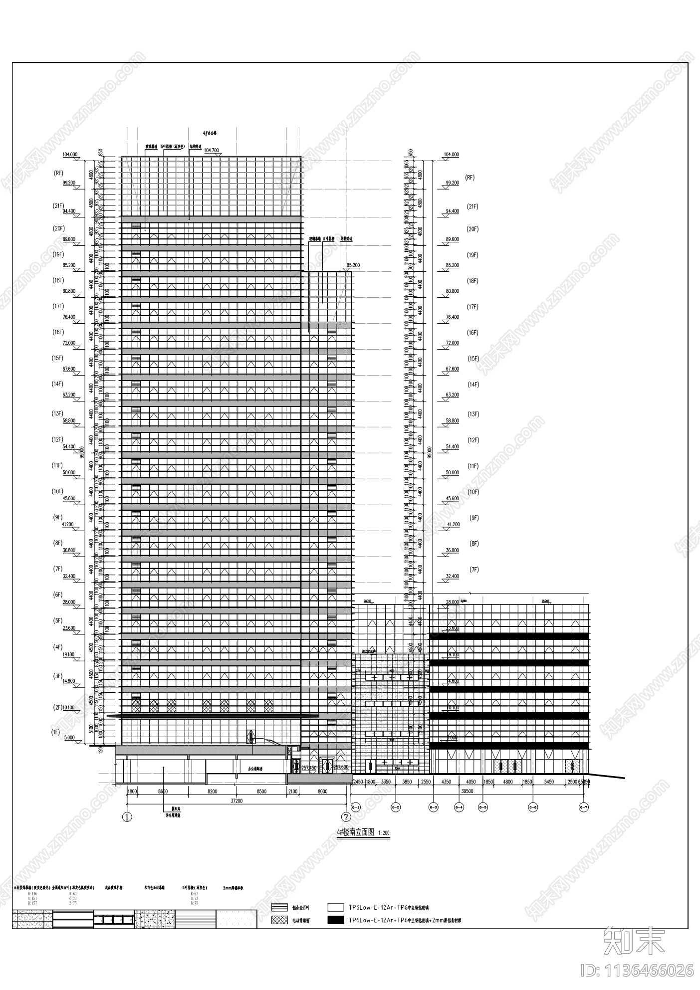 科技金融中心建筑cad施工图下载【ID:1136466026】