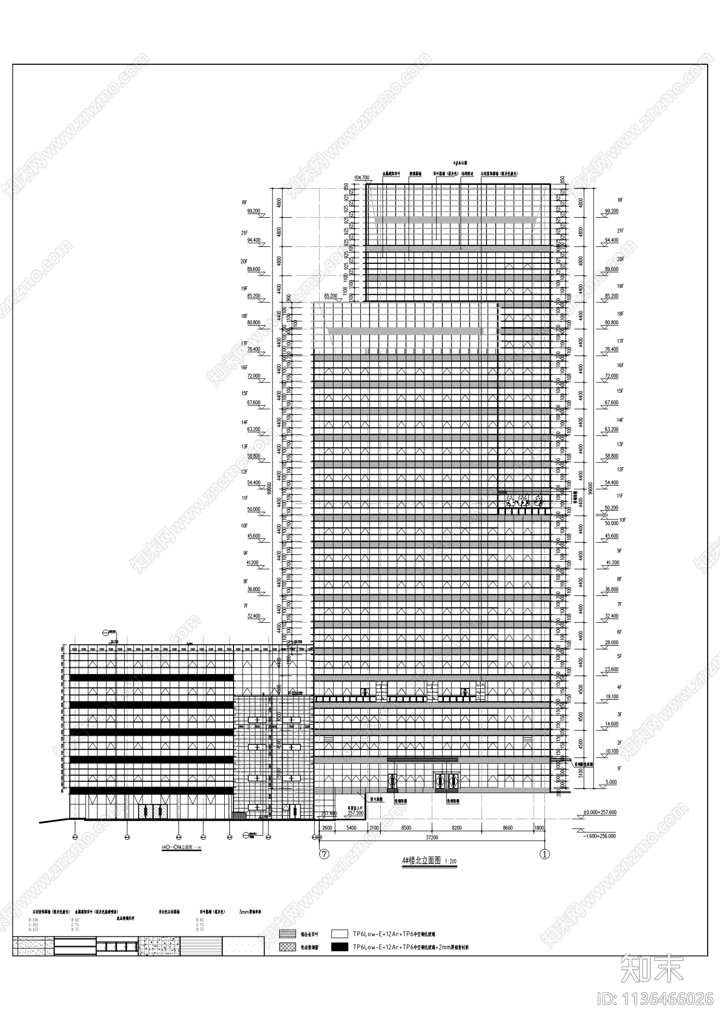 科技金融中心建筑cad施工图下载【ID:1136466026】
