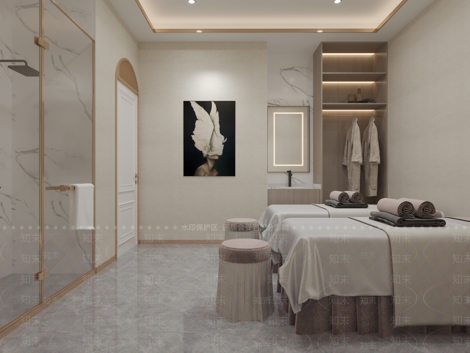 现代美容院3D模型下载【ID:1136467381】