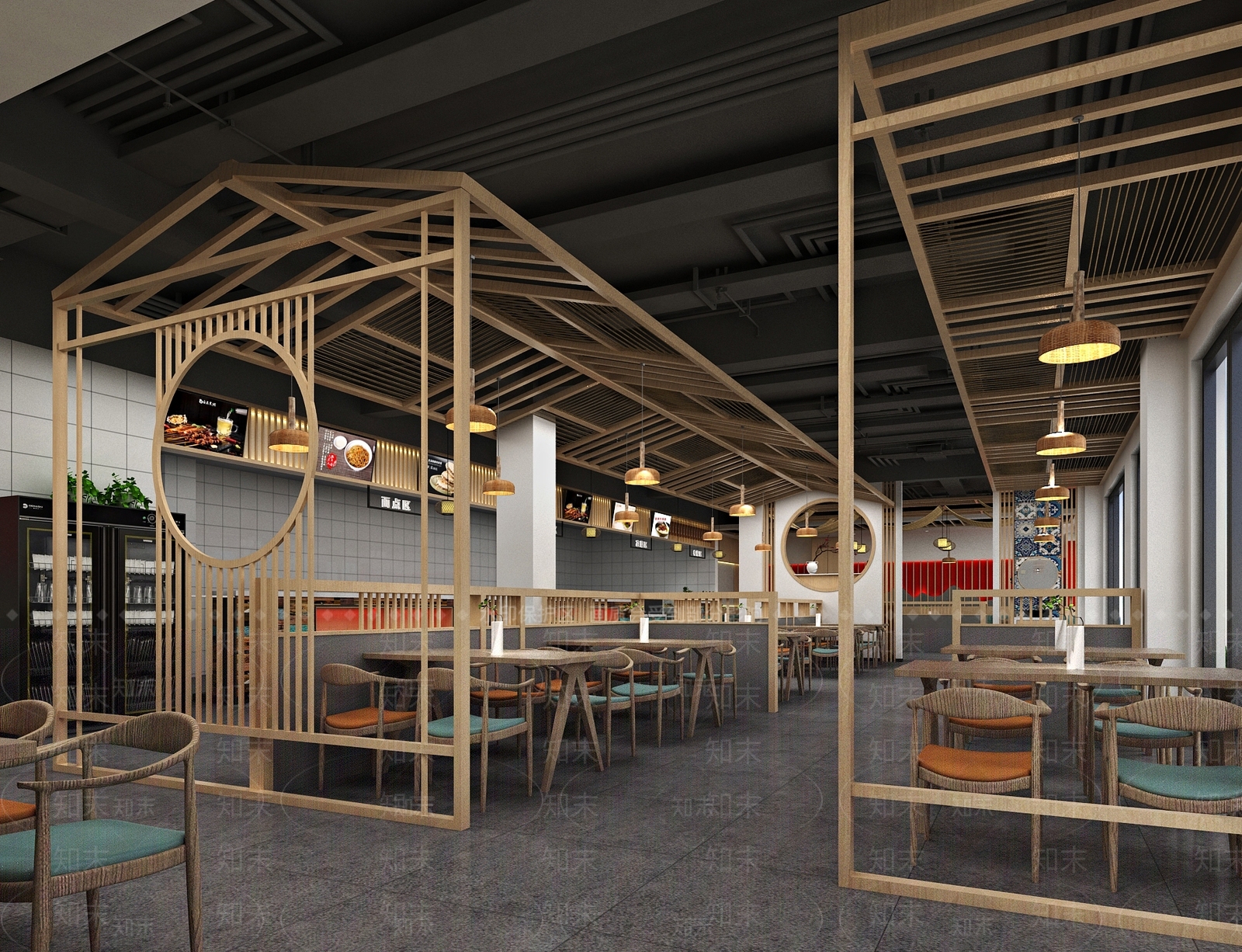 新中式中餐厅3D模型下载【ID:1136469546】_知末3d模型网