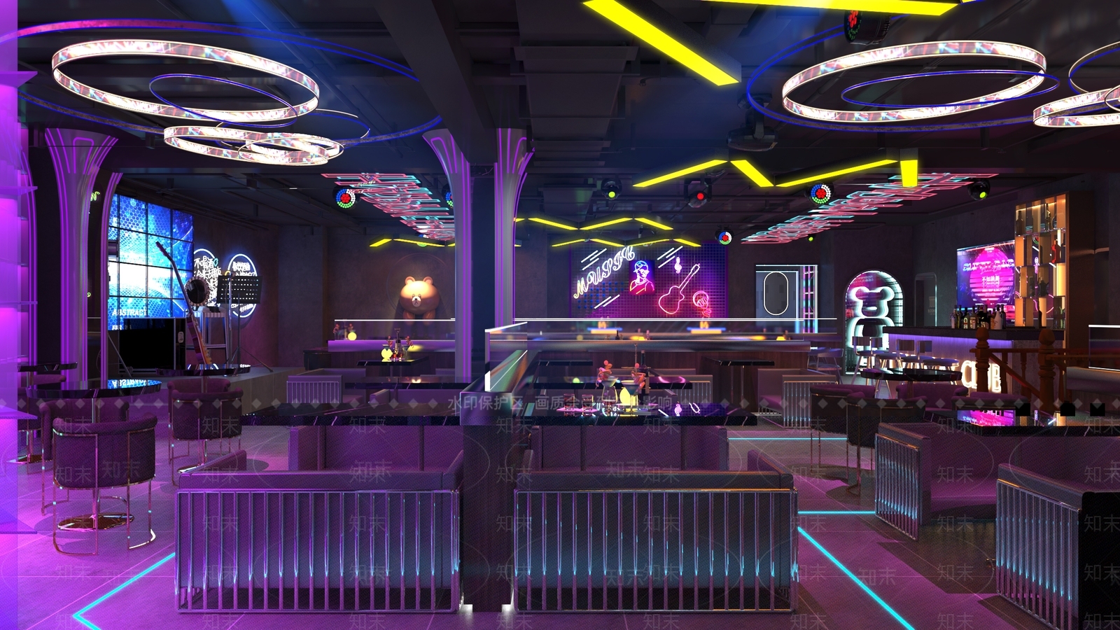 现代酒吧3D模型下载【ID:1136471913】