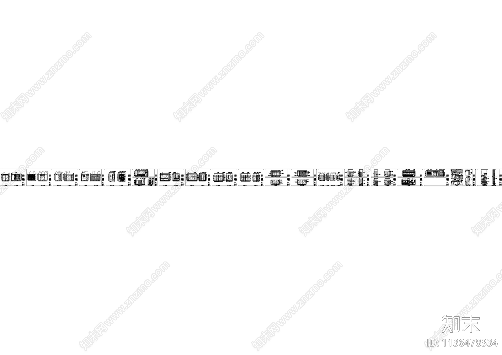 现代办公室全套cad施工图下载【ID:1136478334】