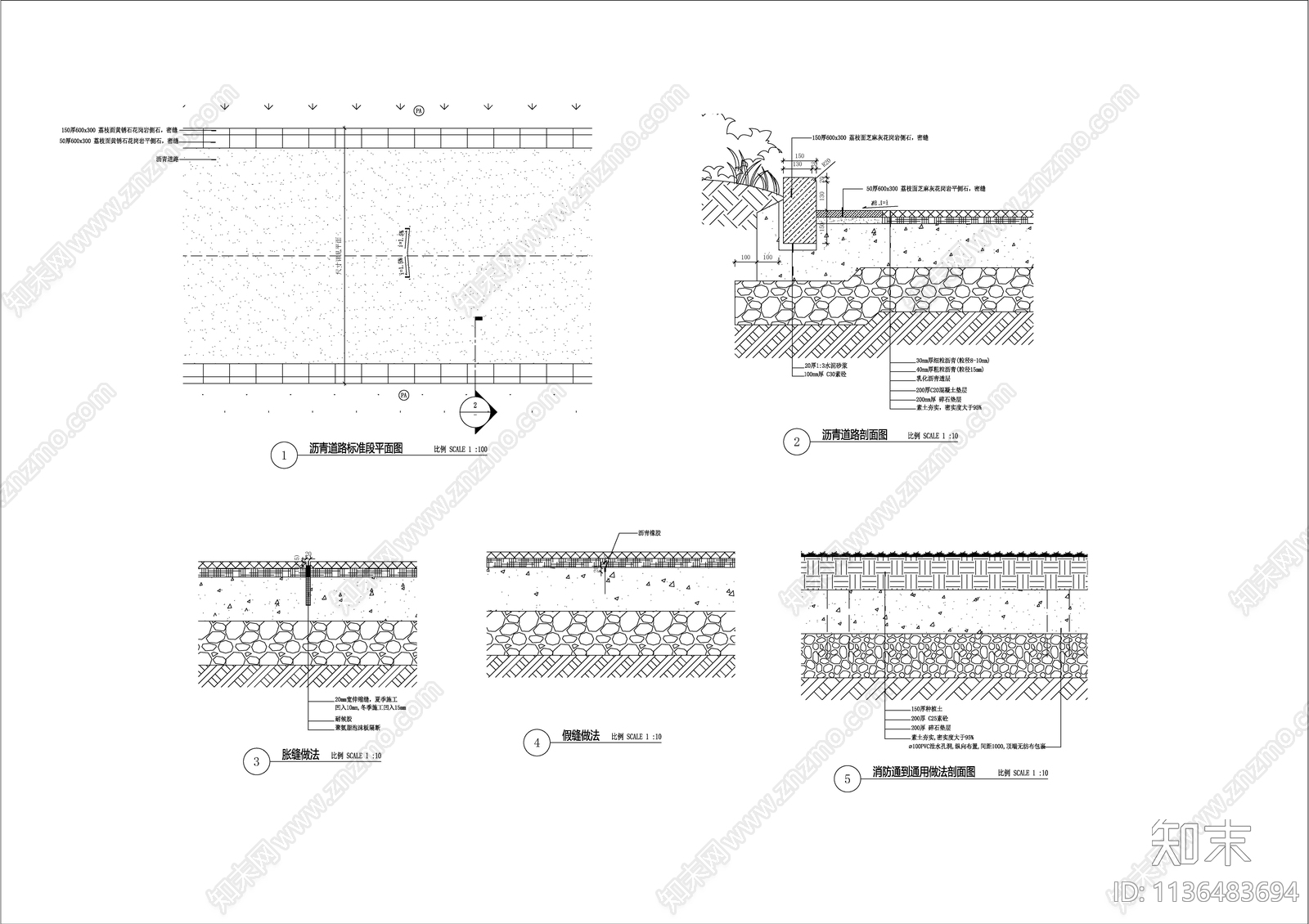 地面节点详图cad施工图下载【ID:1136483694】