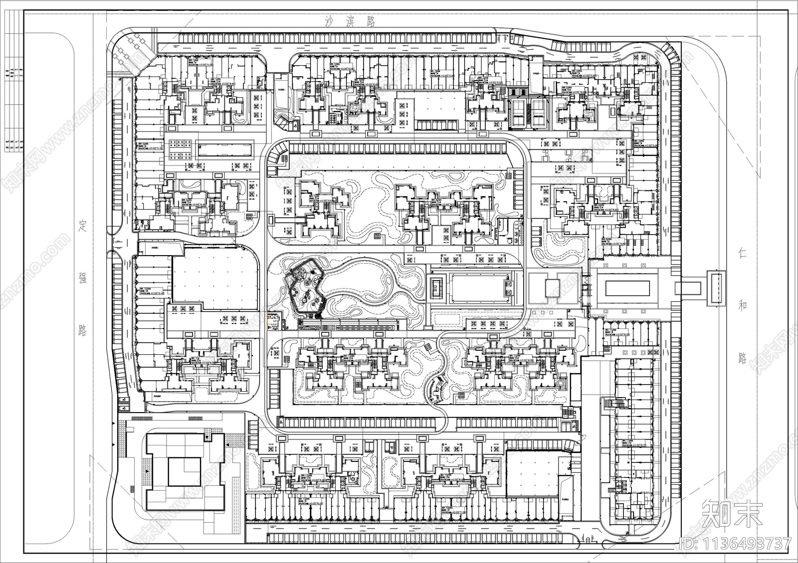 南宁市荣和公园居住区景观施工图下载【ID:1136493737】