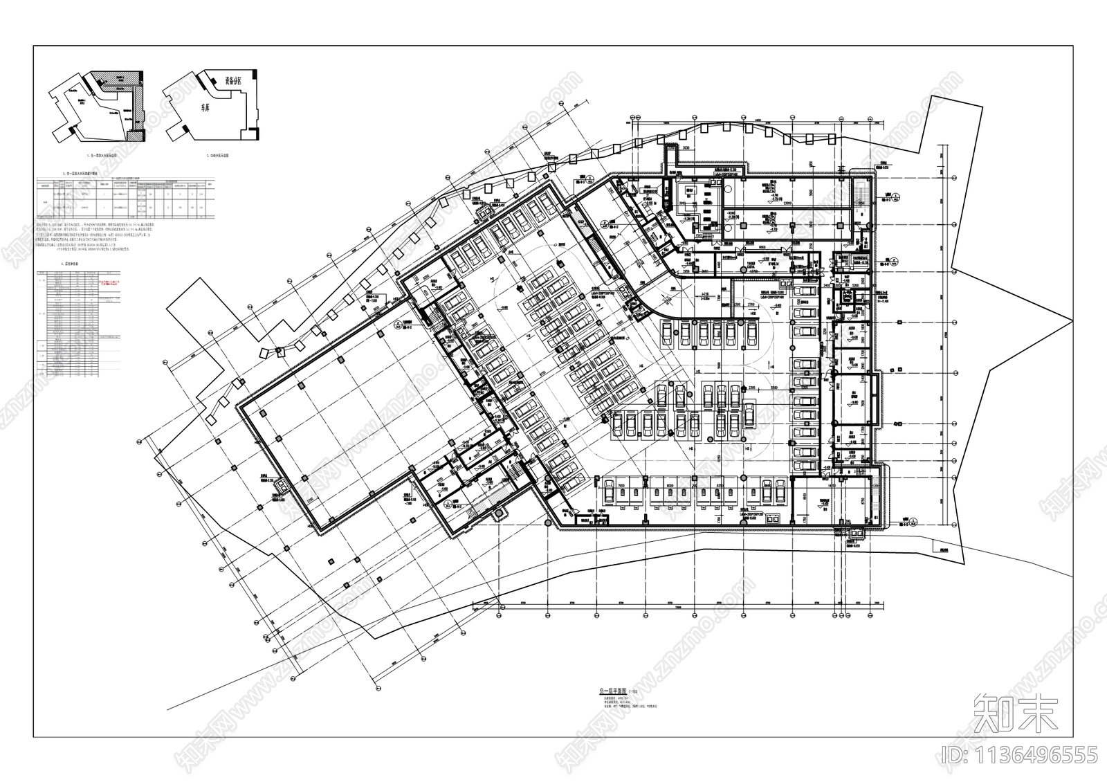 桂花园小学建筑cad施工图下载【ID:1136496555】