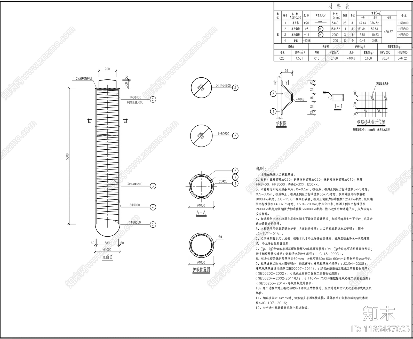 厚坝泵站35kV输电线路扩容和双回路建设工程施工图下载【ID:1136497005】