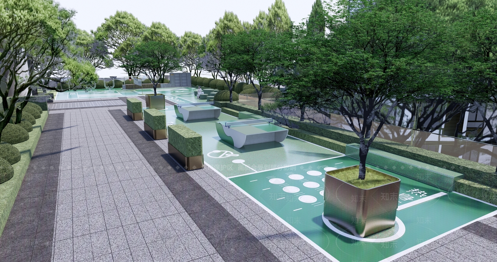 现代住宅小区登高面SU模型下载【ID:1136498465】