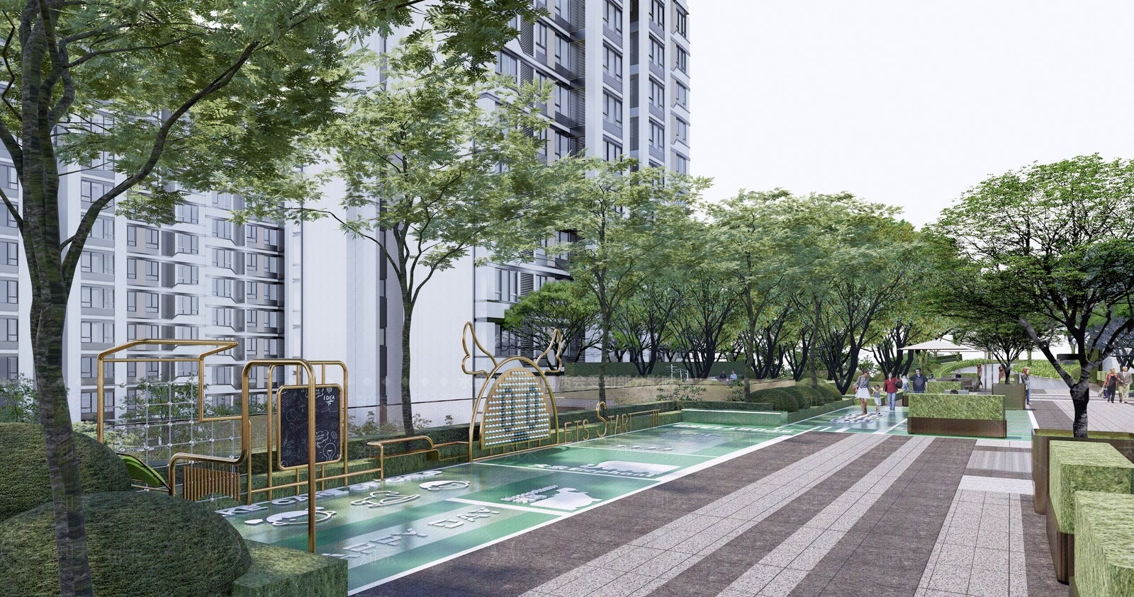 现代住宅小区登高面SU模型下载【ID:1136498489】