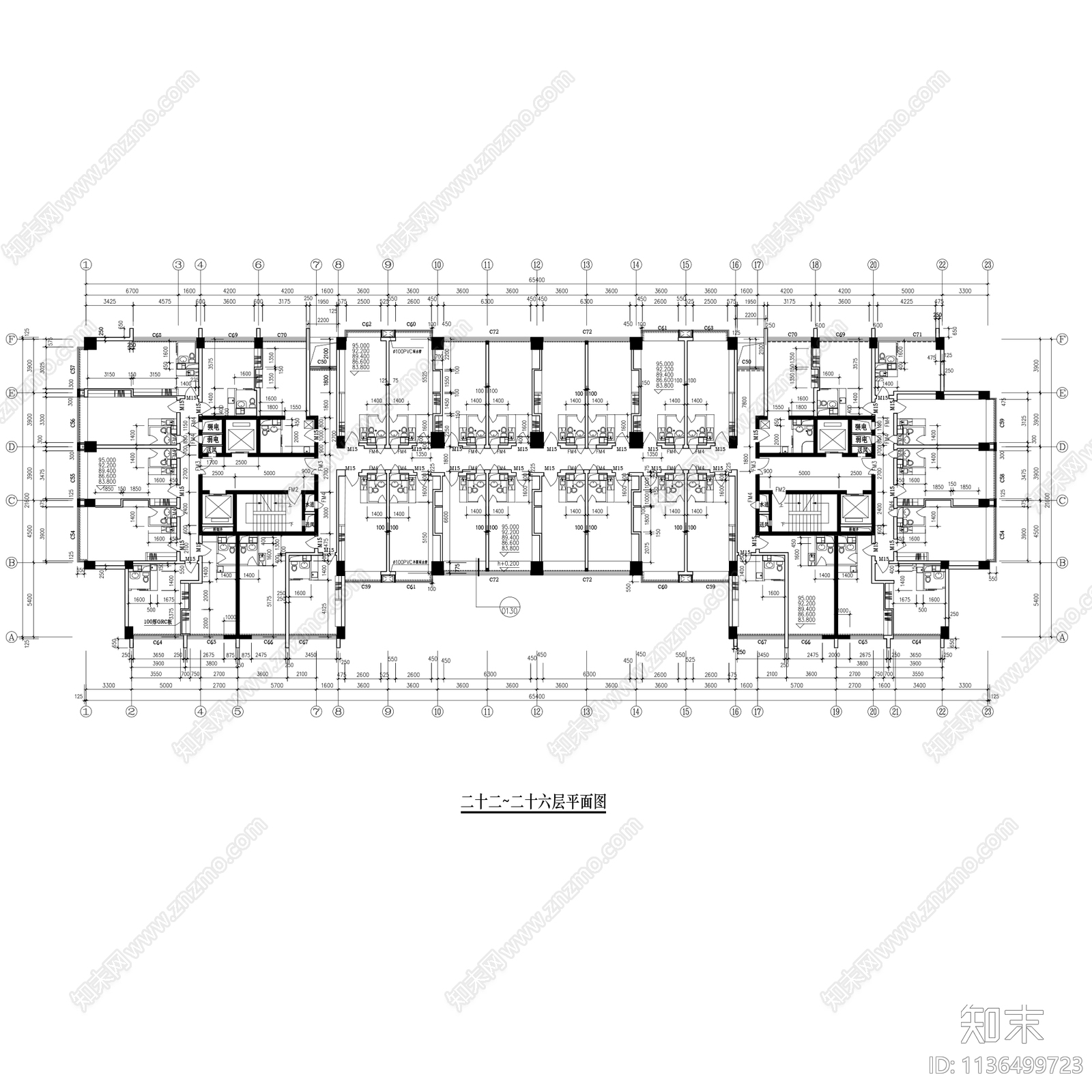各类公寓户型图集cad施工图下载【ID:1136499723】
