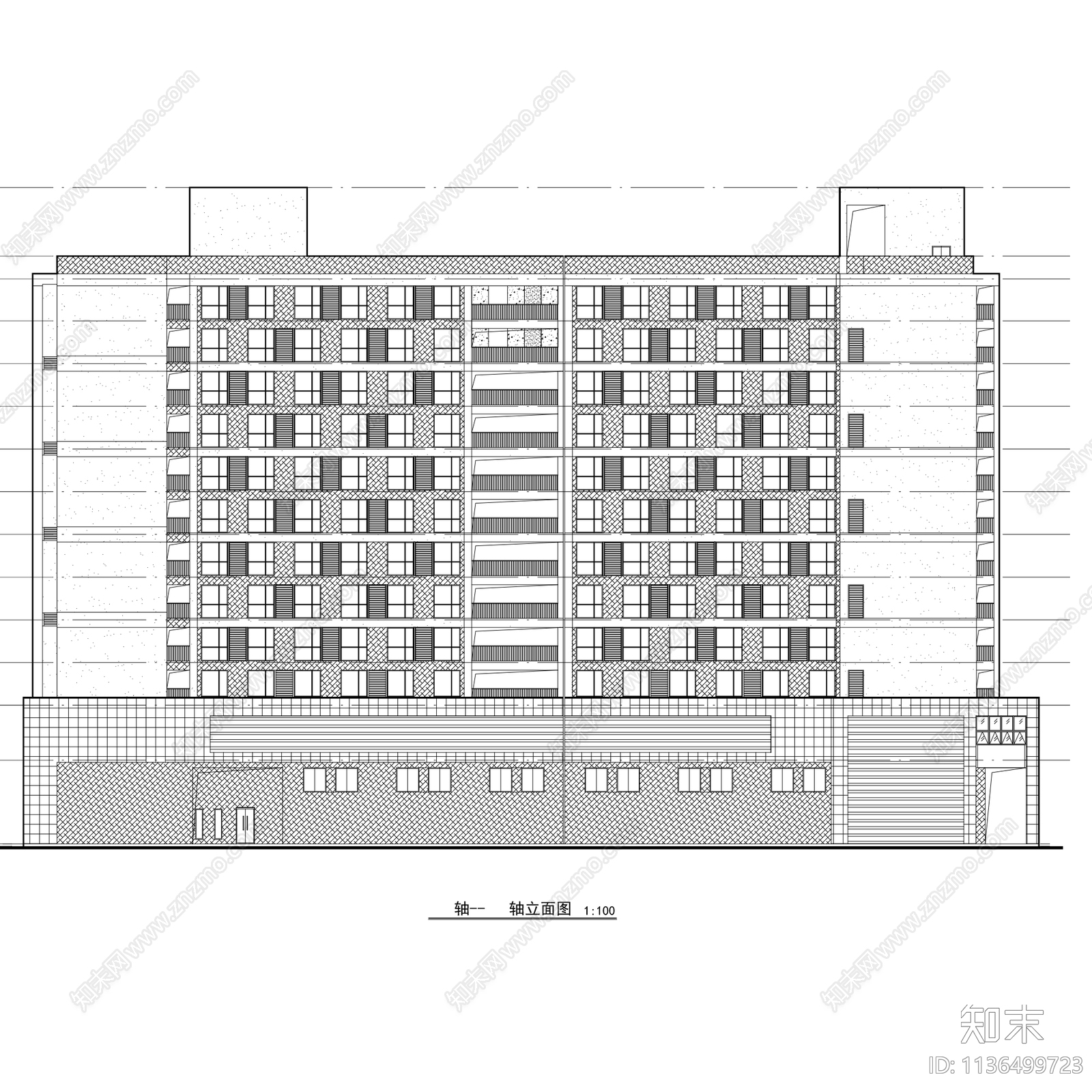 各类公寓户型图集cad施工图下载【ID:1136499723】