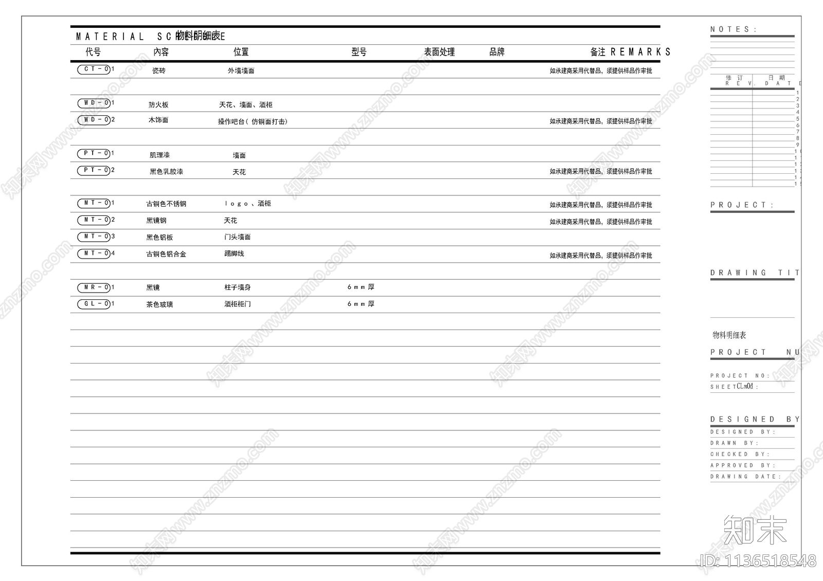 酒吧cad施工图下载【ID:1136518548】