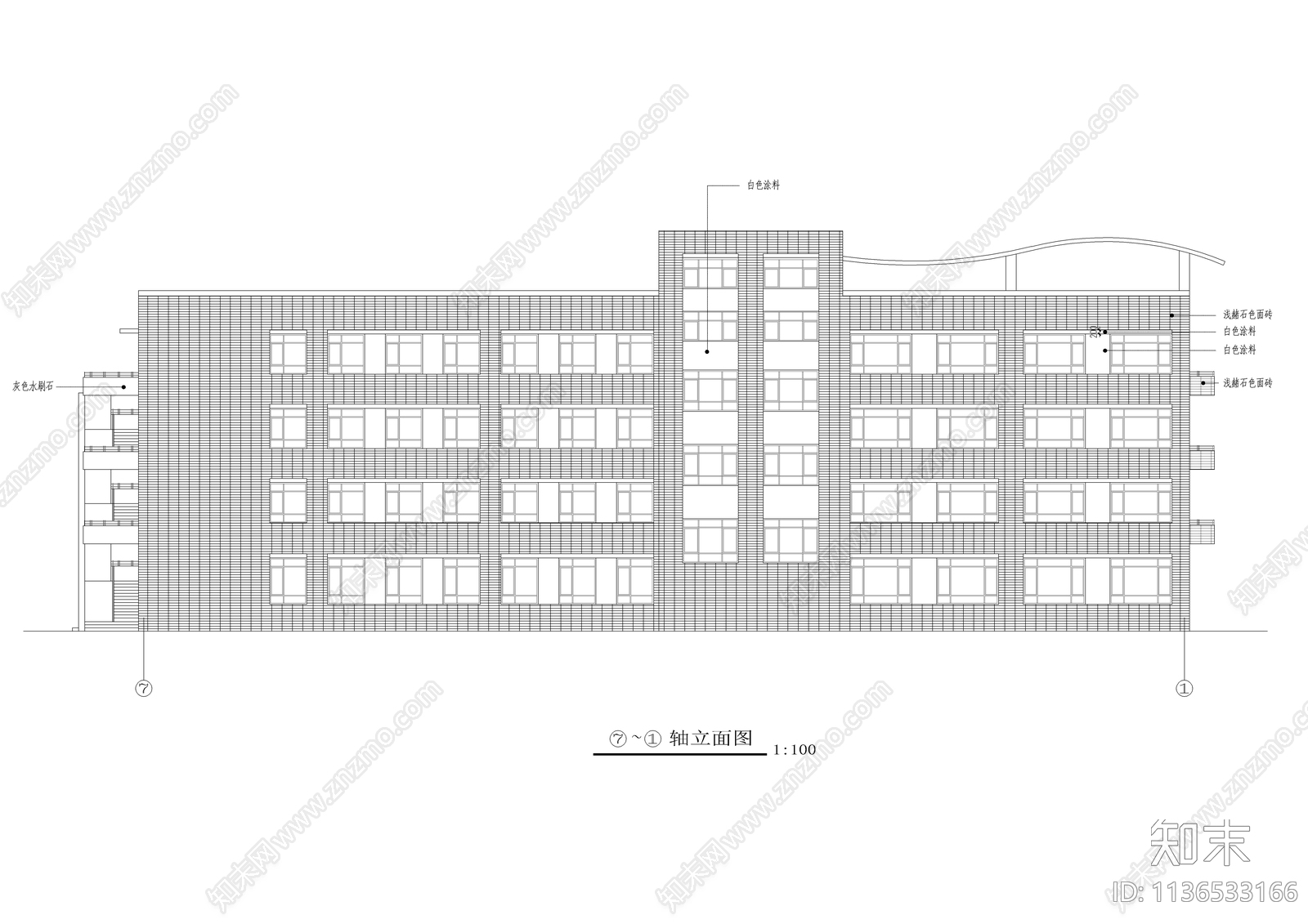 某小学全套建筑cad施工图下载【ID:1136533166】