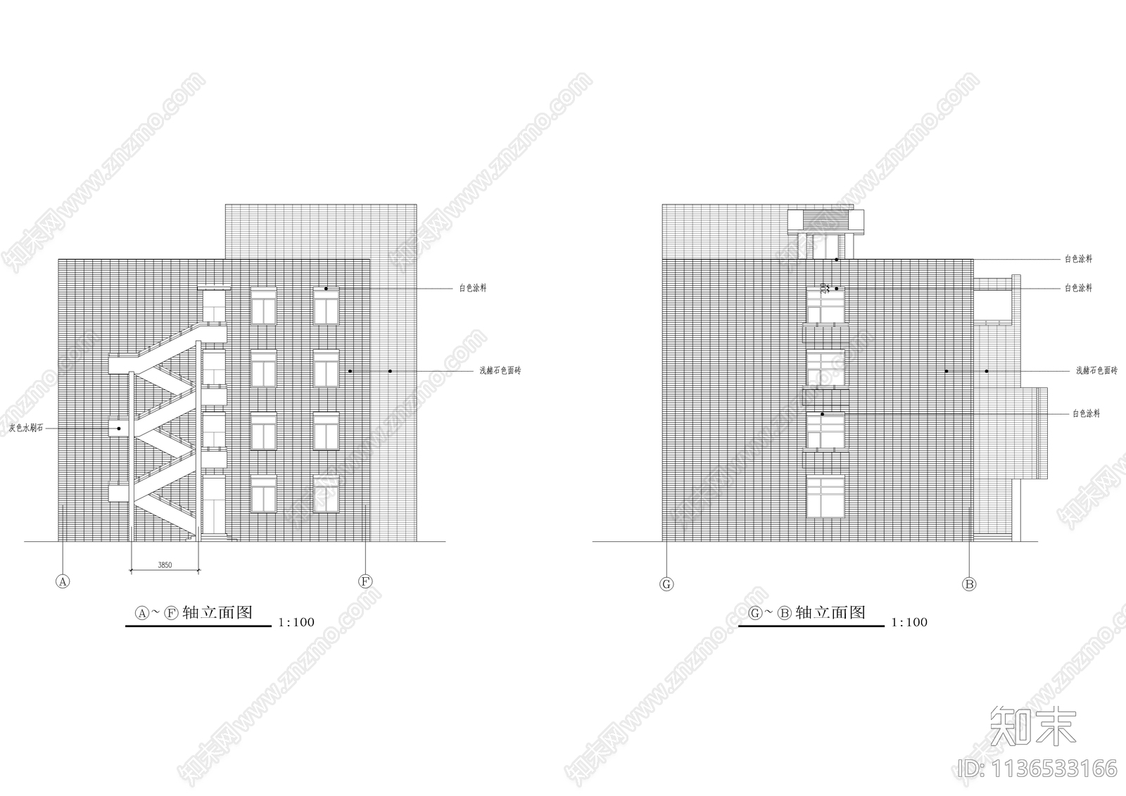 某小学全套建筑cad施工图下载【ID:1136533166】