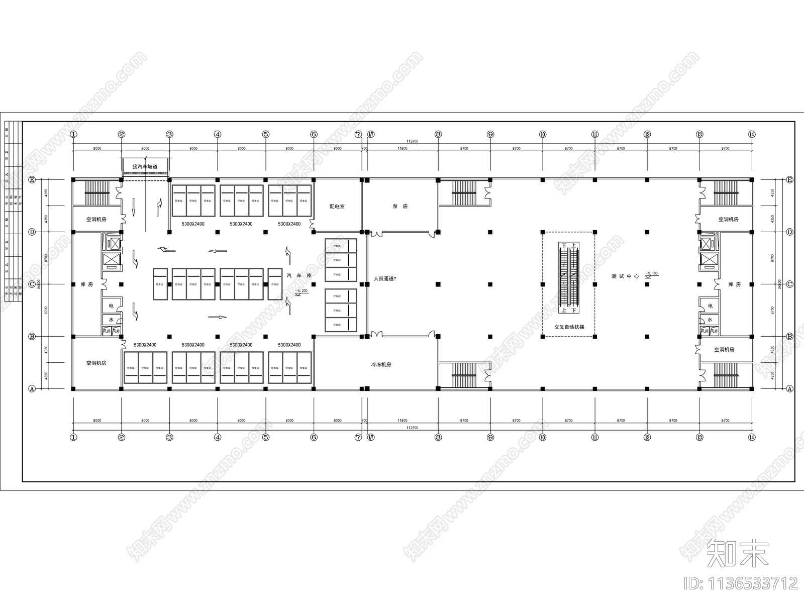 商场建筑cad施工图下载【ID:1136533712】