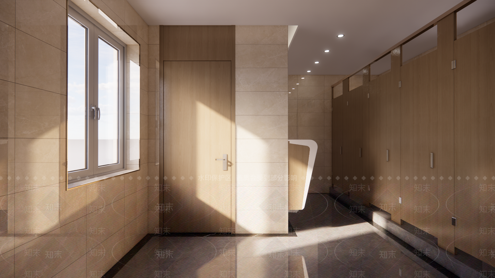 现代卫生间SU模型下载【ID:1136540843】
