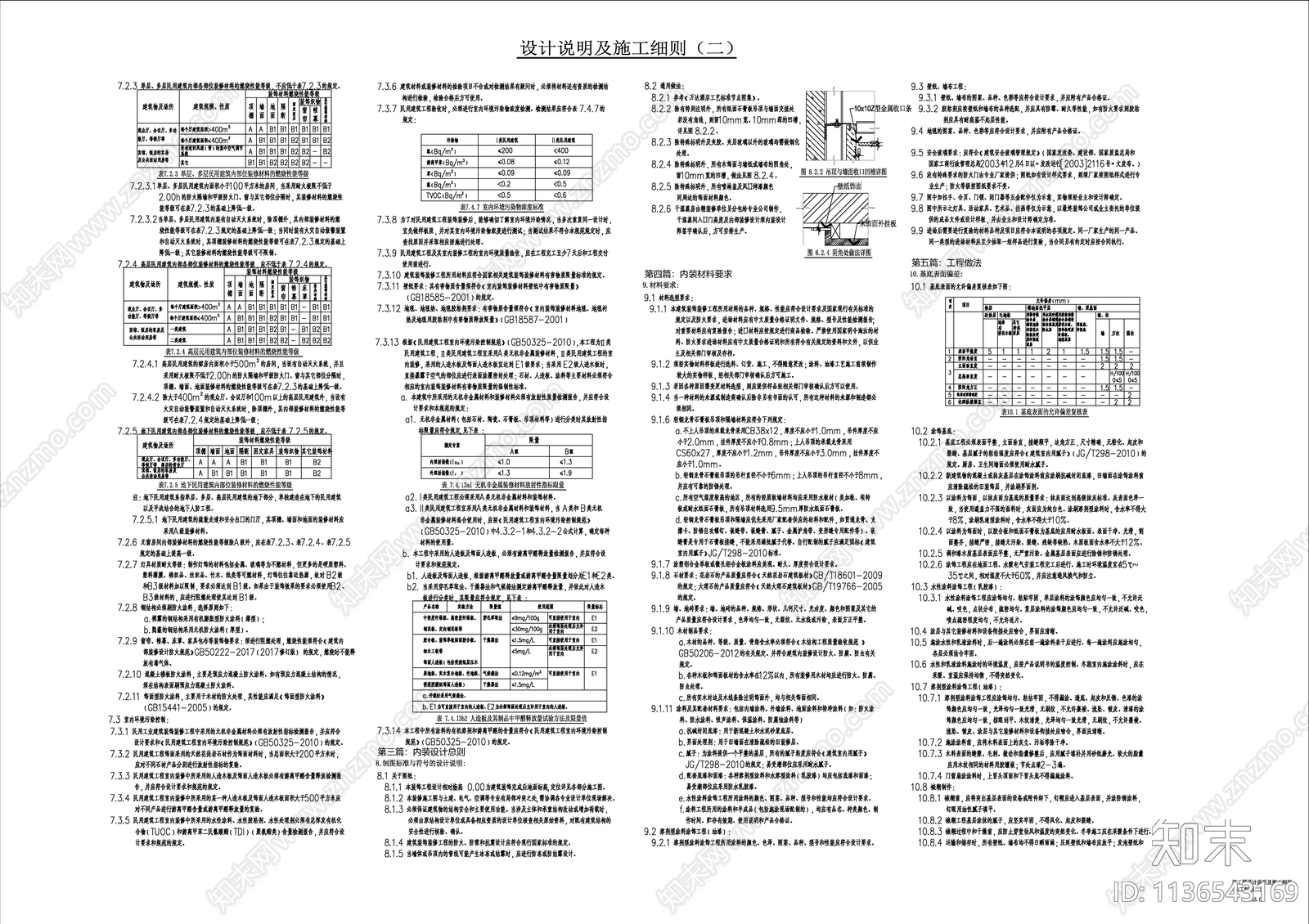 酒店设计说明及施工细则施工图下载【ID:1136543169】