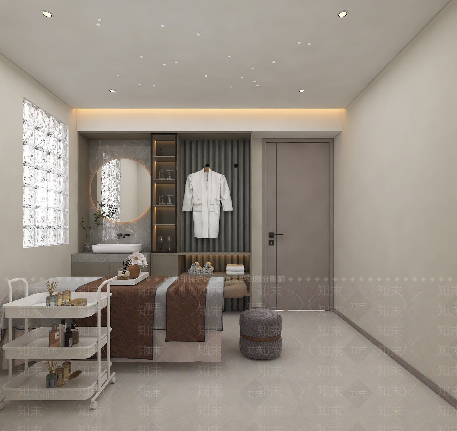 现代美容SPA店3D模型下载【ID:1136551974】