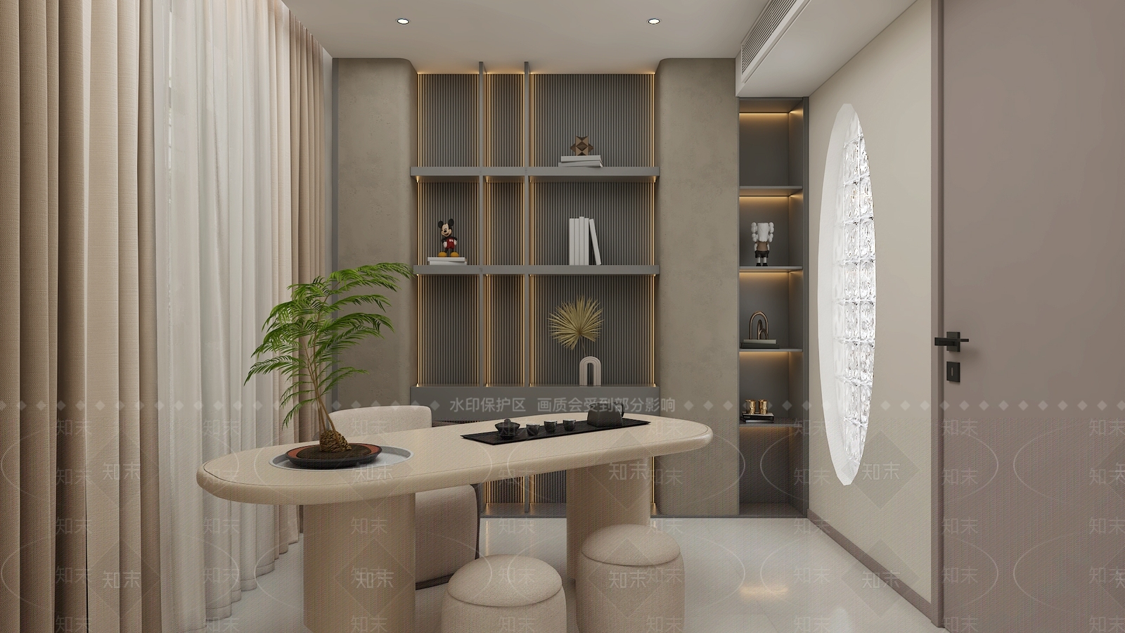 现代美容SPA店3D模型下载【ID:1136551974】