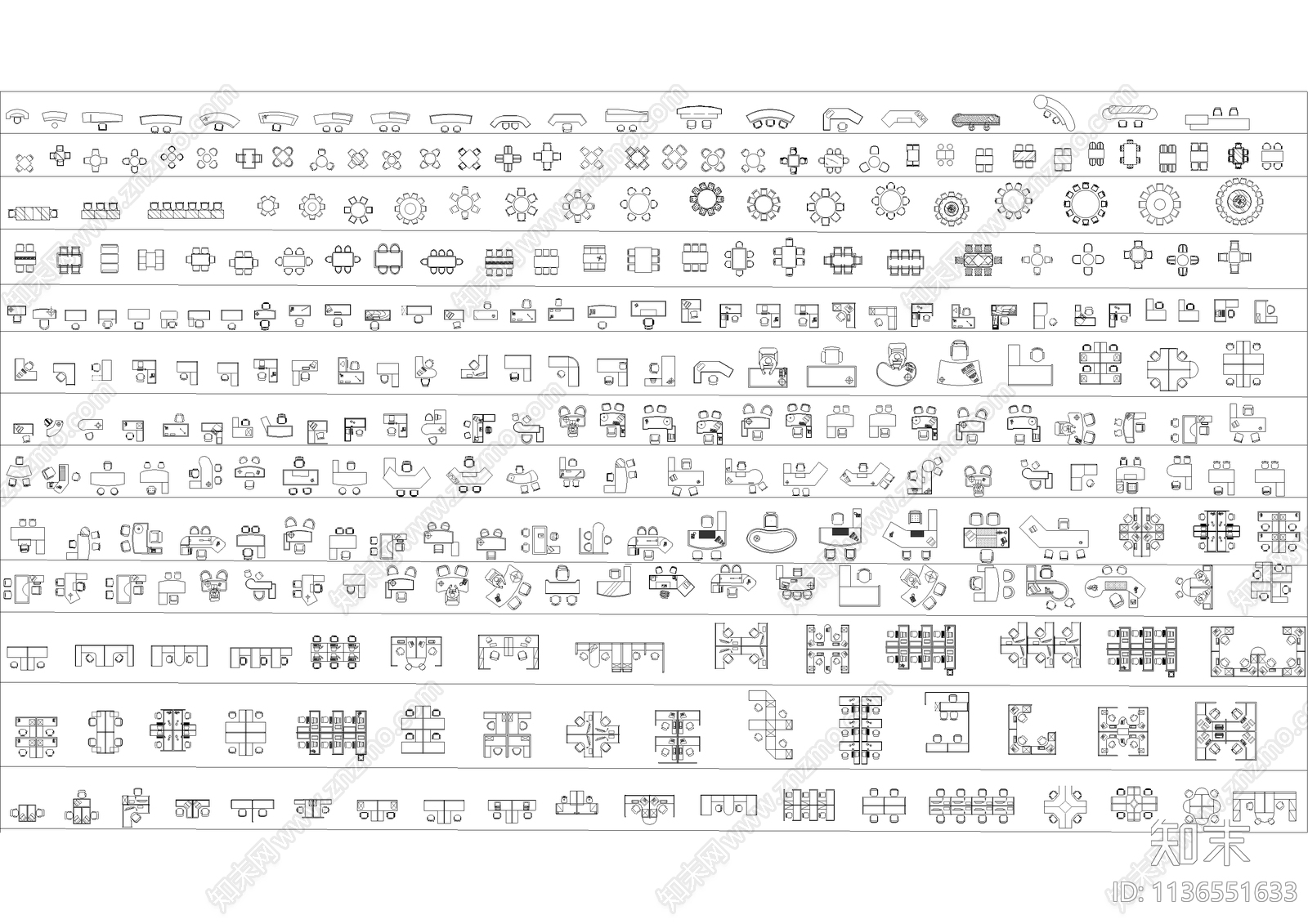 办公空间施工图下载【ID:1136551633】