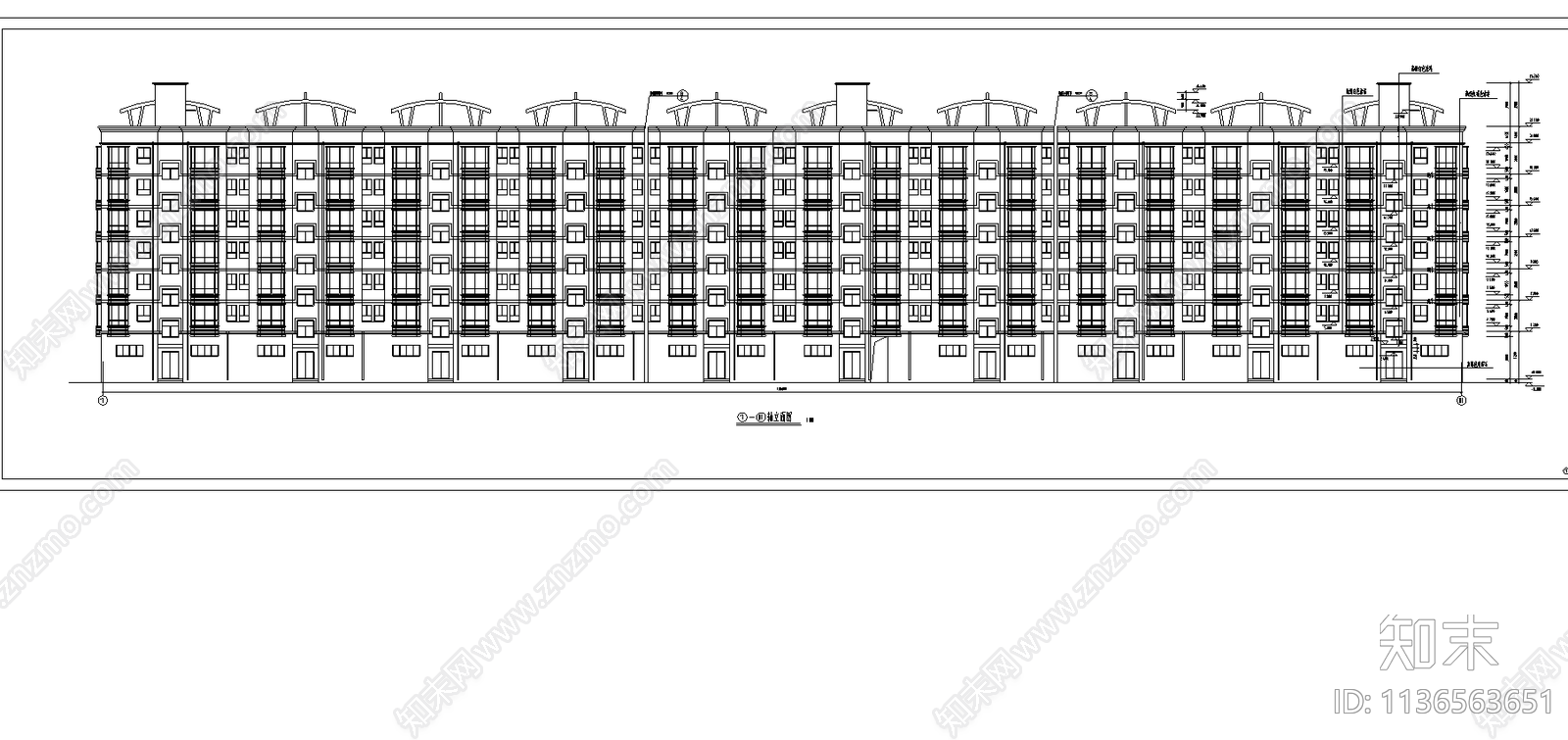 华侨新村住宅建筑cad施工图下载【ID:1136563651】