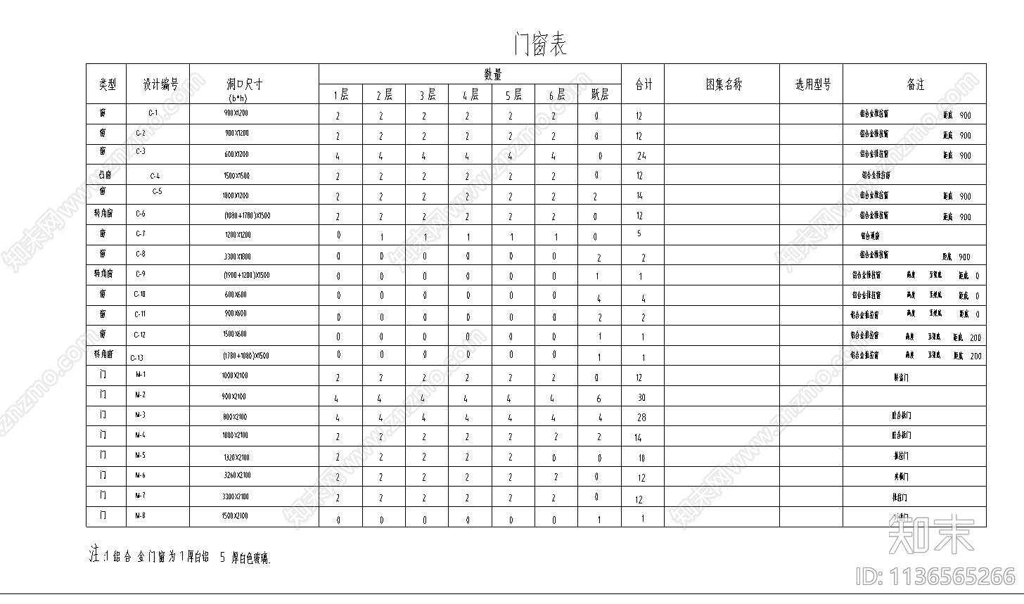 某小区10号楼建筑cad施工图下载【ID:1136565266】