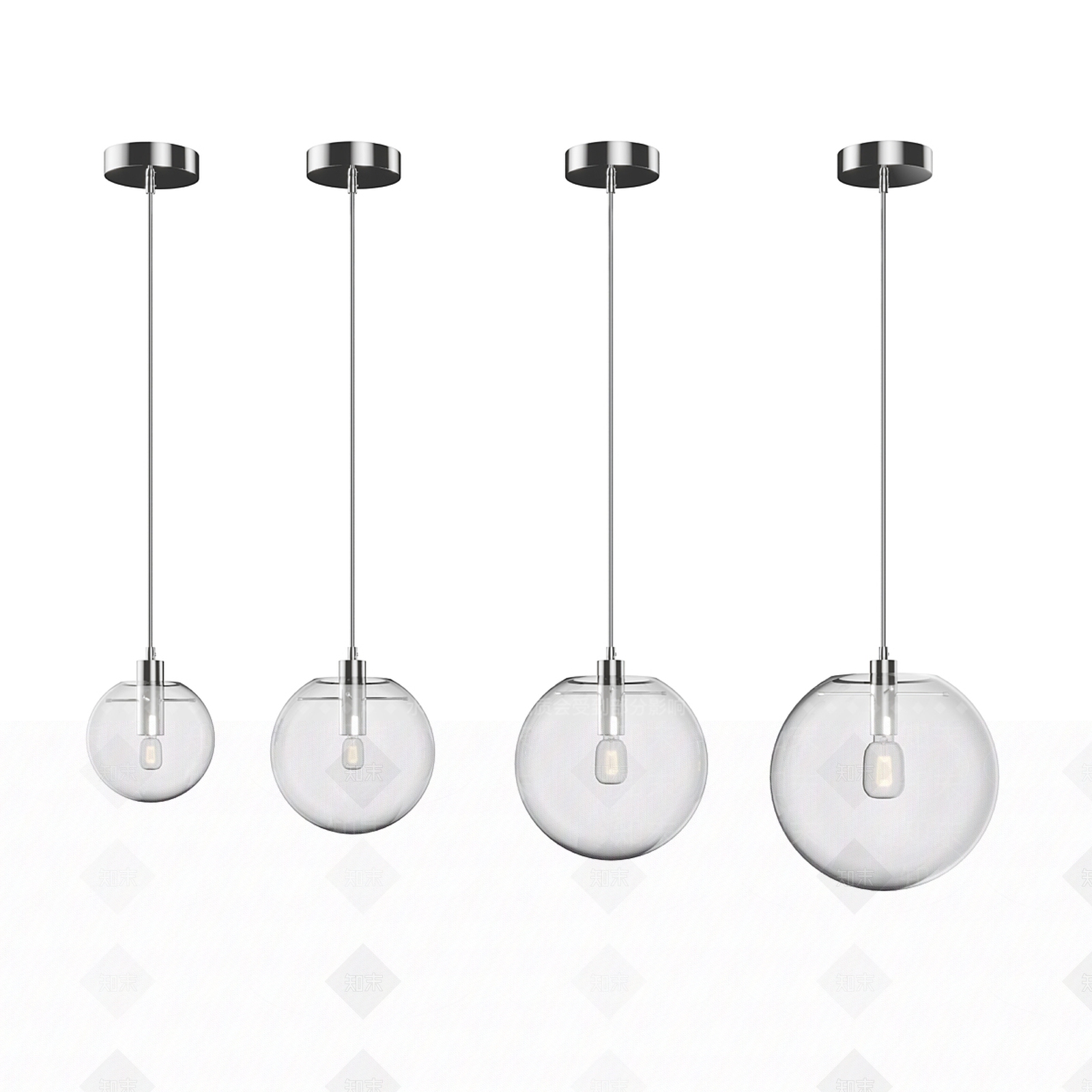 现代室内餐厅吊灯SU模型下载【ID:1136568219】