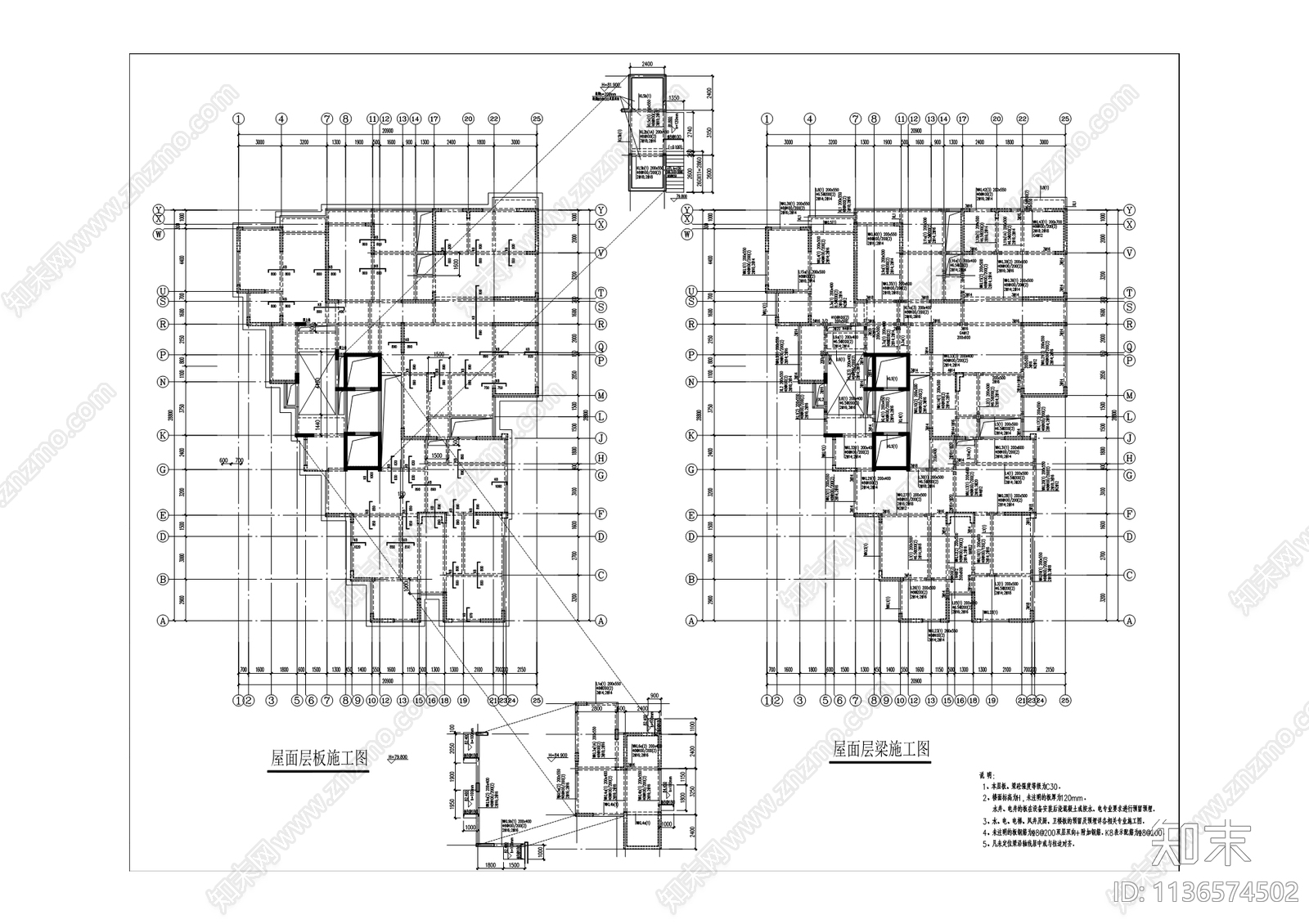 阳光绿洲4号楼建筑cad施工图下载【ID:1136574502】